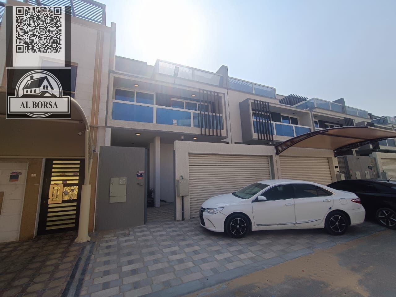 Al Zahia townhouse, first resident, 5 bedrooms and a living room without a majlis. Price includes electricity, water, and air conditioners: 1.350