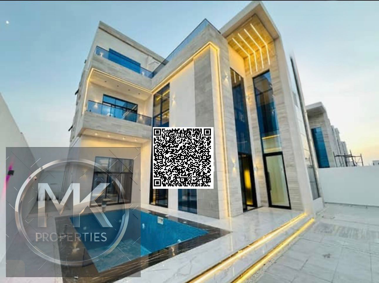 Modern Villa 6Master Bedroom for sale in Helio ajman.