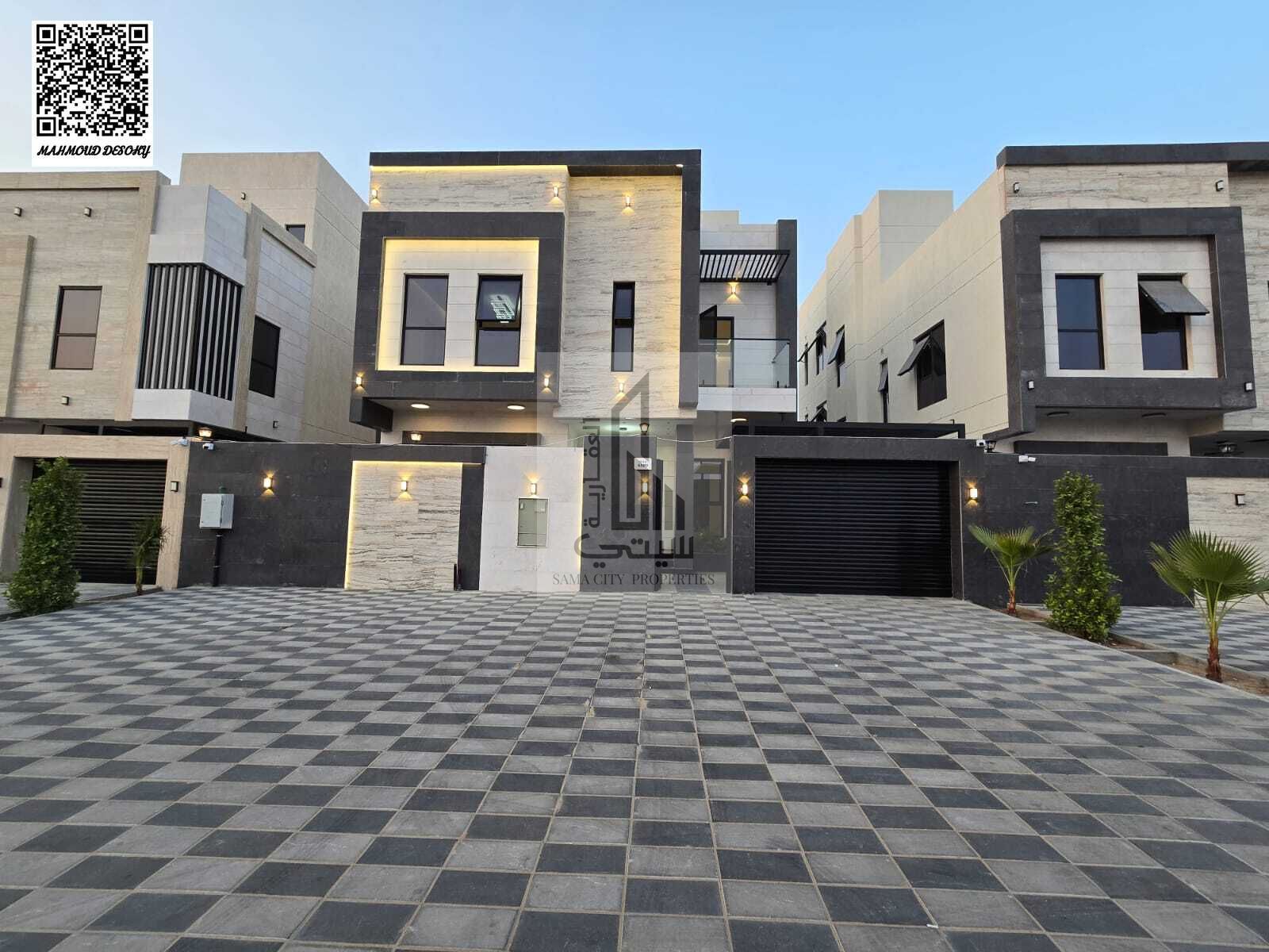 A luxurious, modern villa for sale in the Al Helio area of Ajman