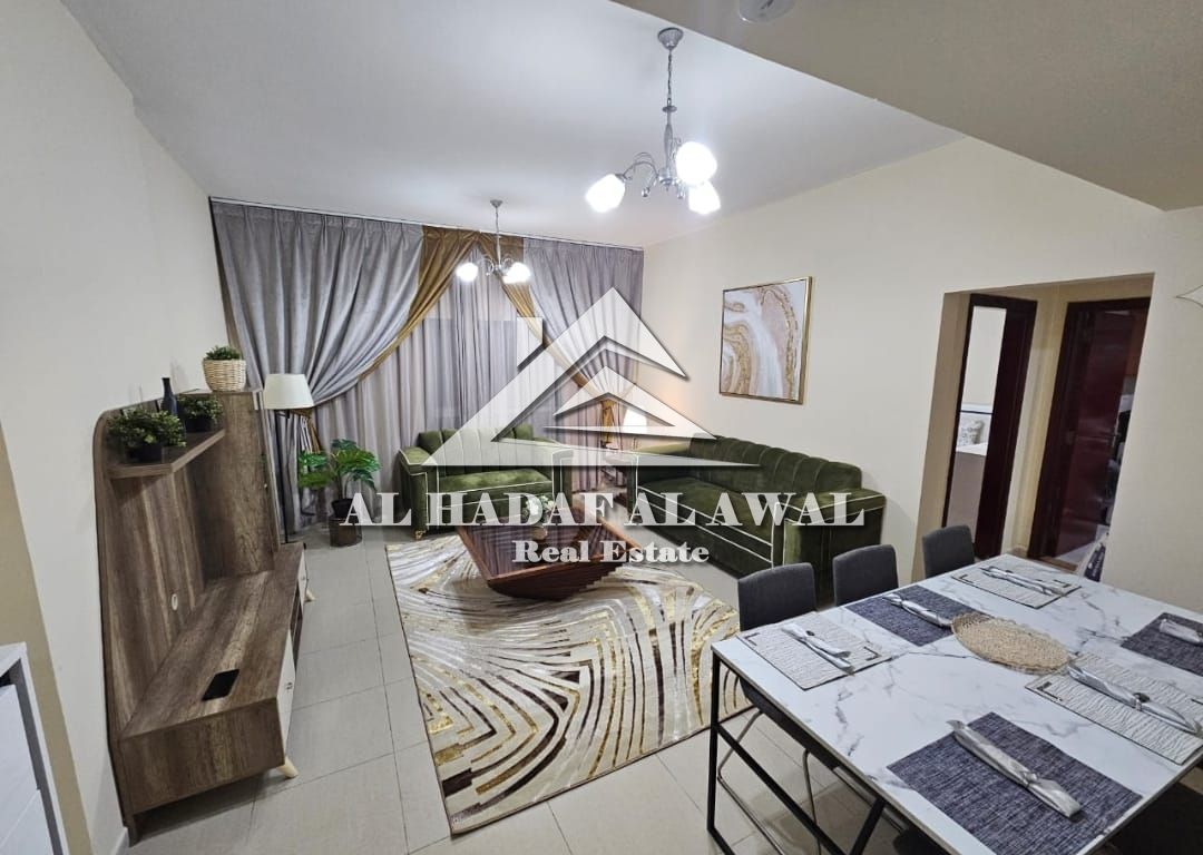 For monthly rent - Luxury apartment, occupant one bedroom and a hall in al taawun area, Oriana Street, off Dubai Exit