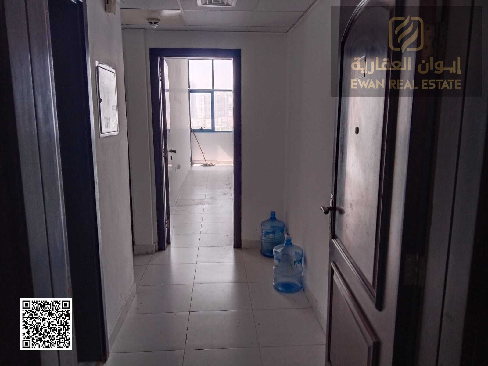 3 bedroom apartment with a hall, 3 bathrooms and a kitchen for annual rent in Ajman Al Rashidiya with central air conditioning and security services c
