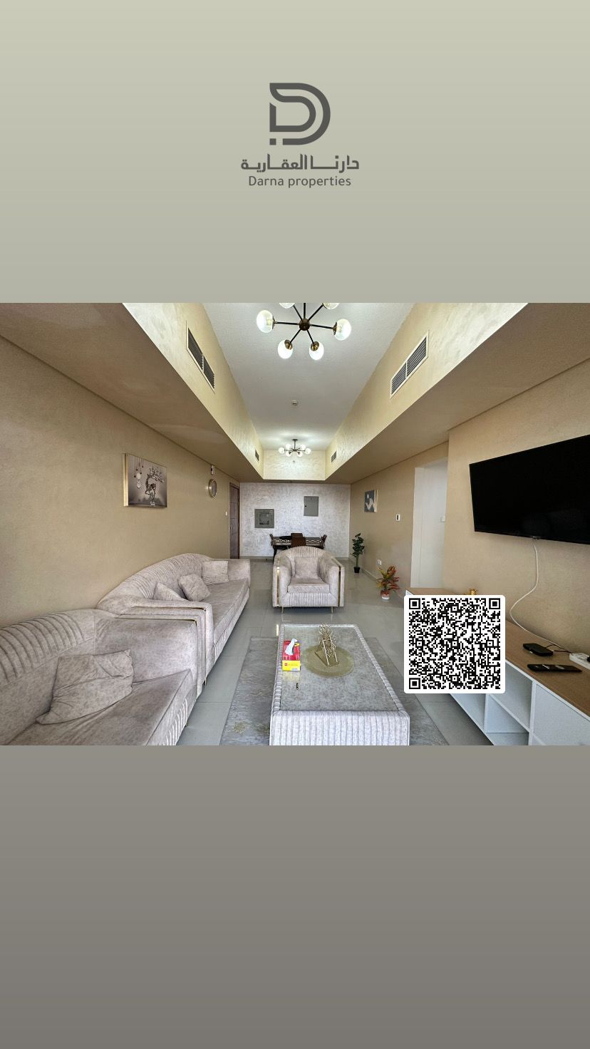 Apartment for Sale in Al Nuaimiya One Tower – Ajman A golden opportunity to own a fully furnished, ready-to-move-in apartment in one of Ajman's most iconic towers! Location: Al Nuaimiya One Tower, Ajman Property Features: 1 Bedroom + Hall Balcony with