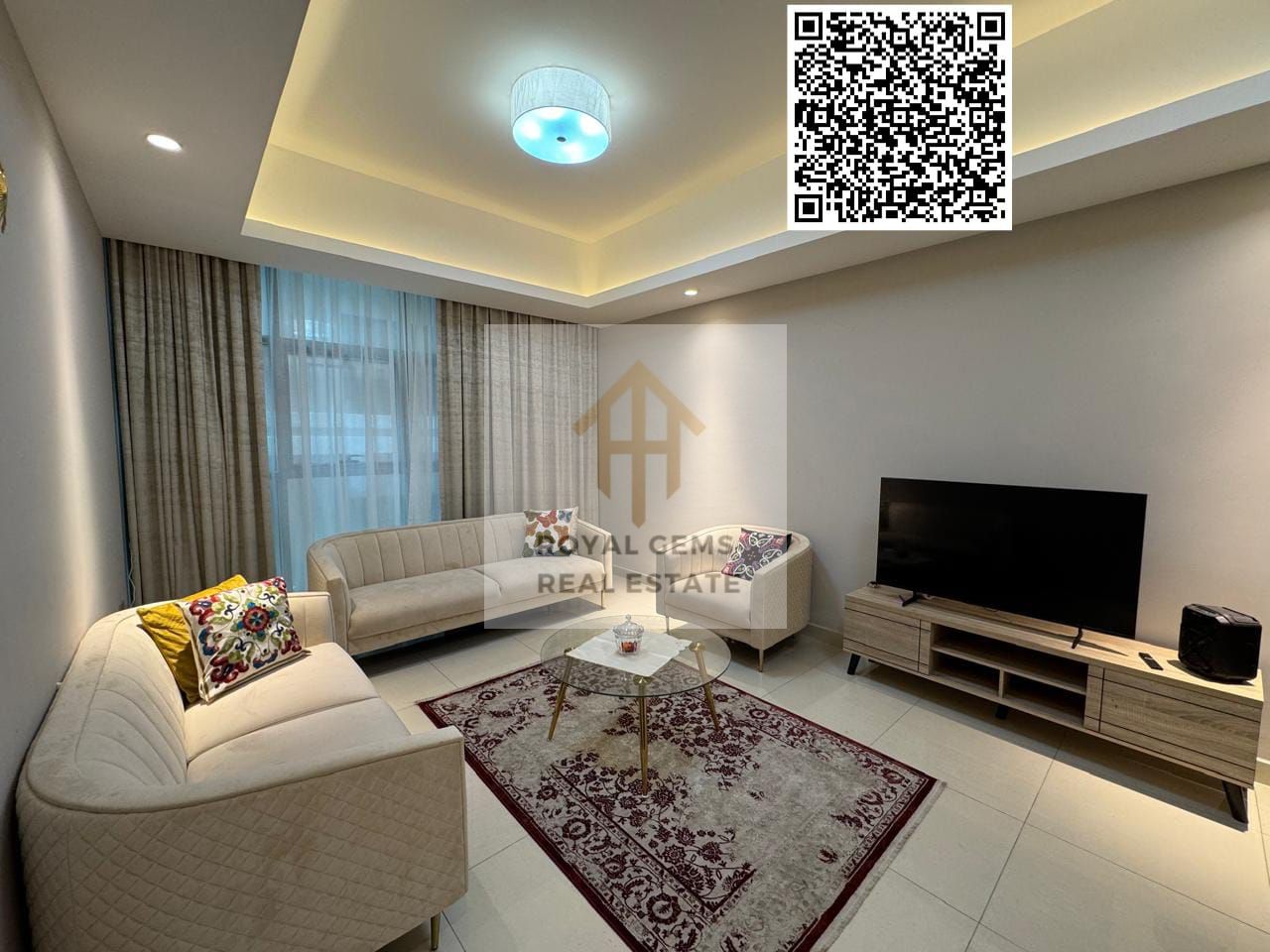 Cozy & Modern Furnished 1-BR Apartment in Gulfa Tower With Gym, Swimming Pool, Kids Play Area and Parking.