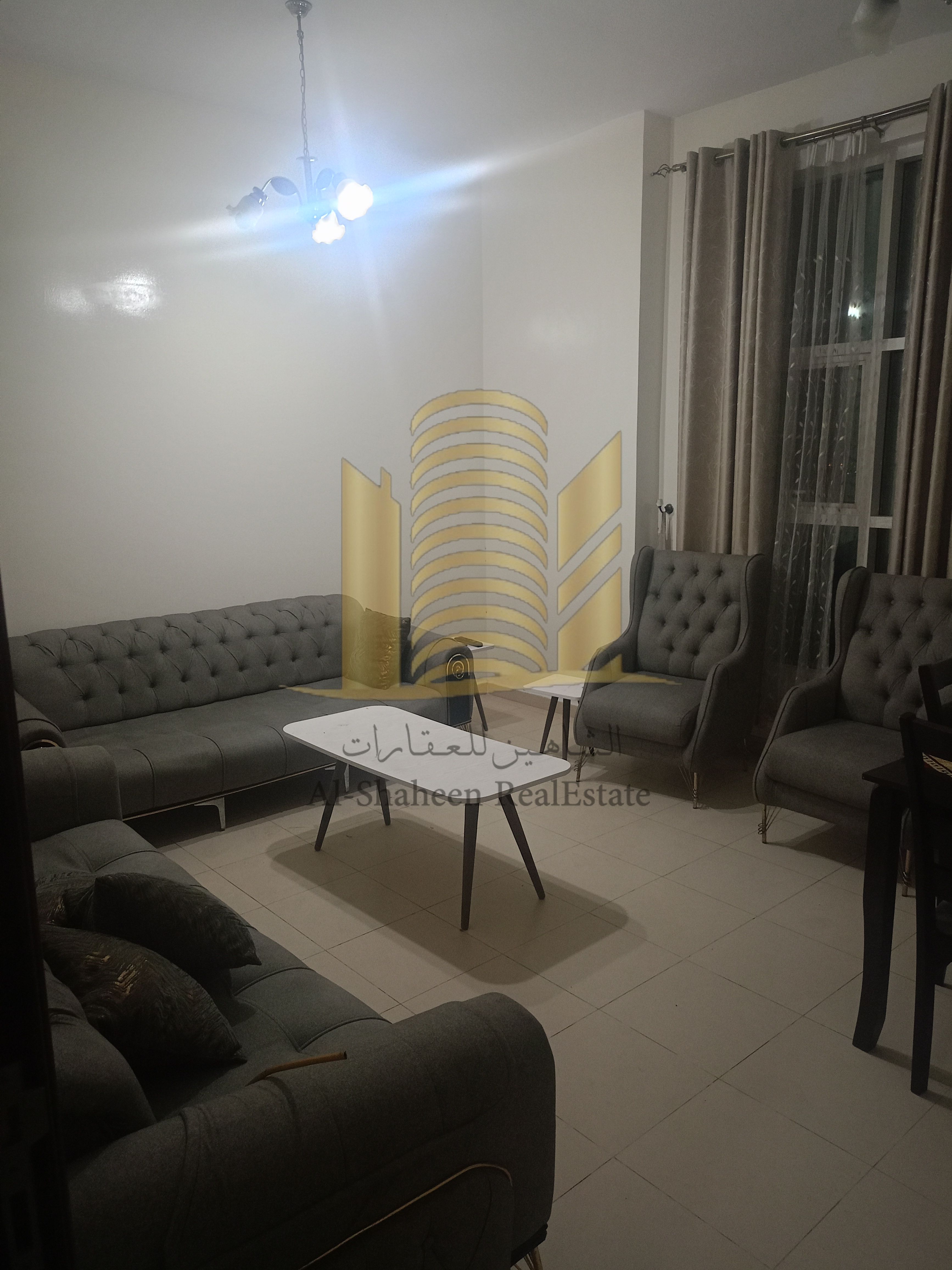 Two-bedroom apartment for annual rent in City Towers, Ajman, with an open view