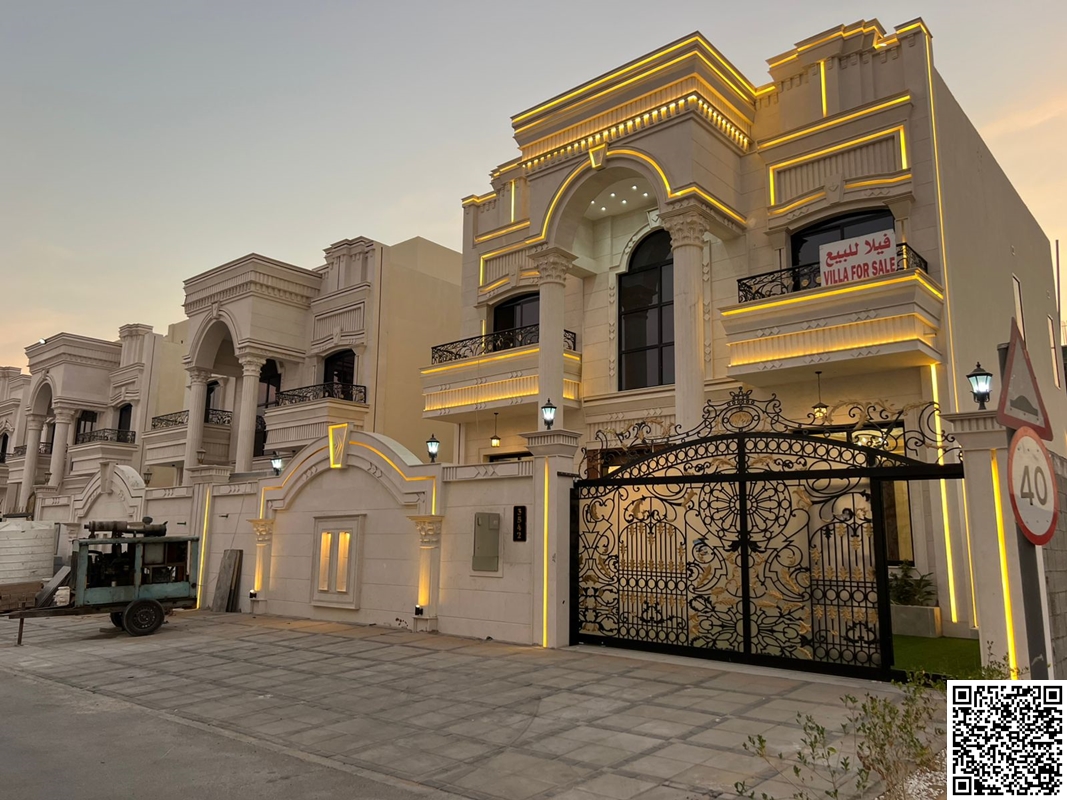 An elegant classic villa for sale in Al Helio 2, elegant design and a great location close to all services – ideal for family housing