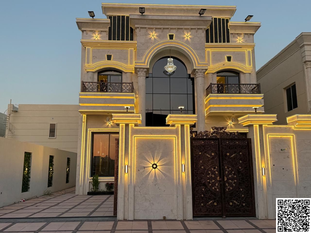 رAn elegant classic villa for sale in Al Helio 2, elegant design and a great location close to all services – ideal for family housing