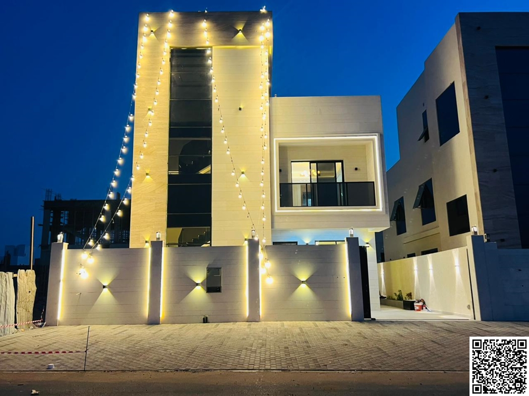 Own a new villa in the most prestigious areas of Ajman in the Al Helio 2 area on the main street / freehold, including fees