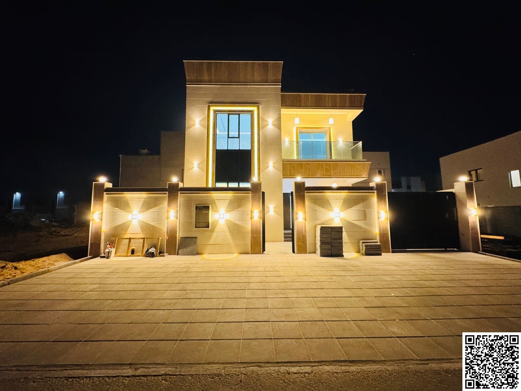 In the Al Helio 2 area, you own a villa that includes registration fees, electricity, water, and air conditioning