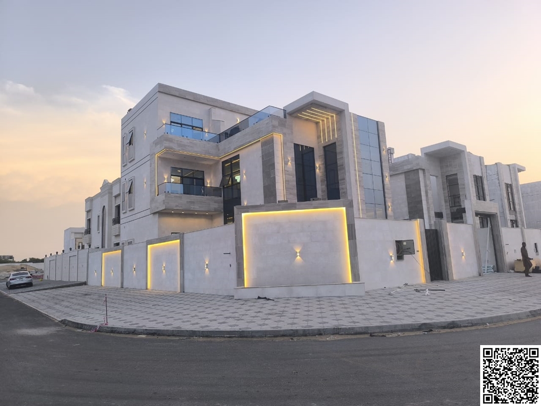 Own a new villa in the most prestigious areas of Ajman, a corner villa in the Al Helio area, Ajman. The price includes registration fees, an electric