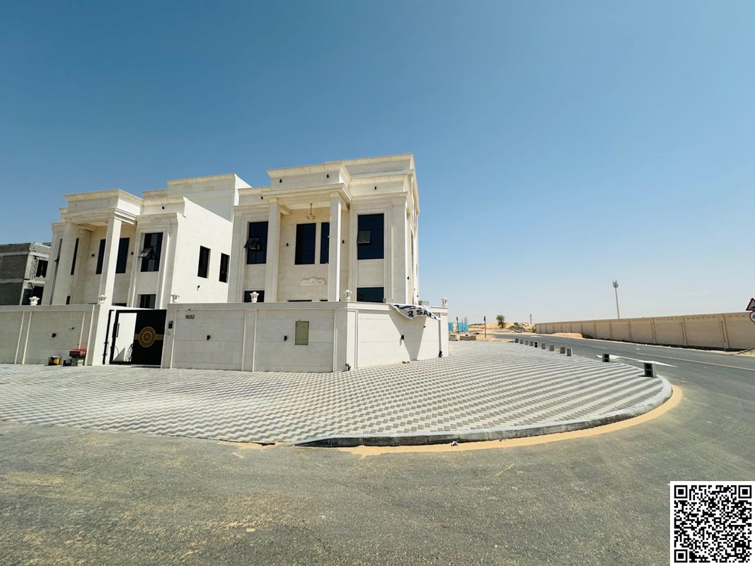 Classic corner villa in Al Helio area, two-storey villa and roof, including registration fees