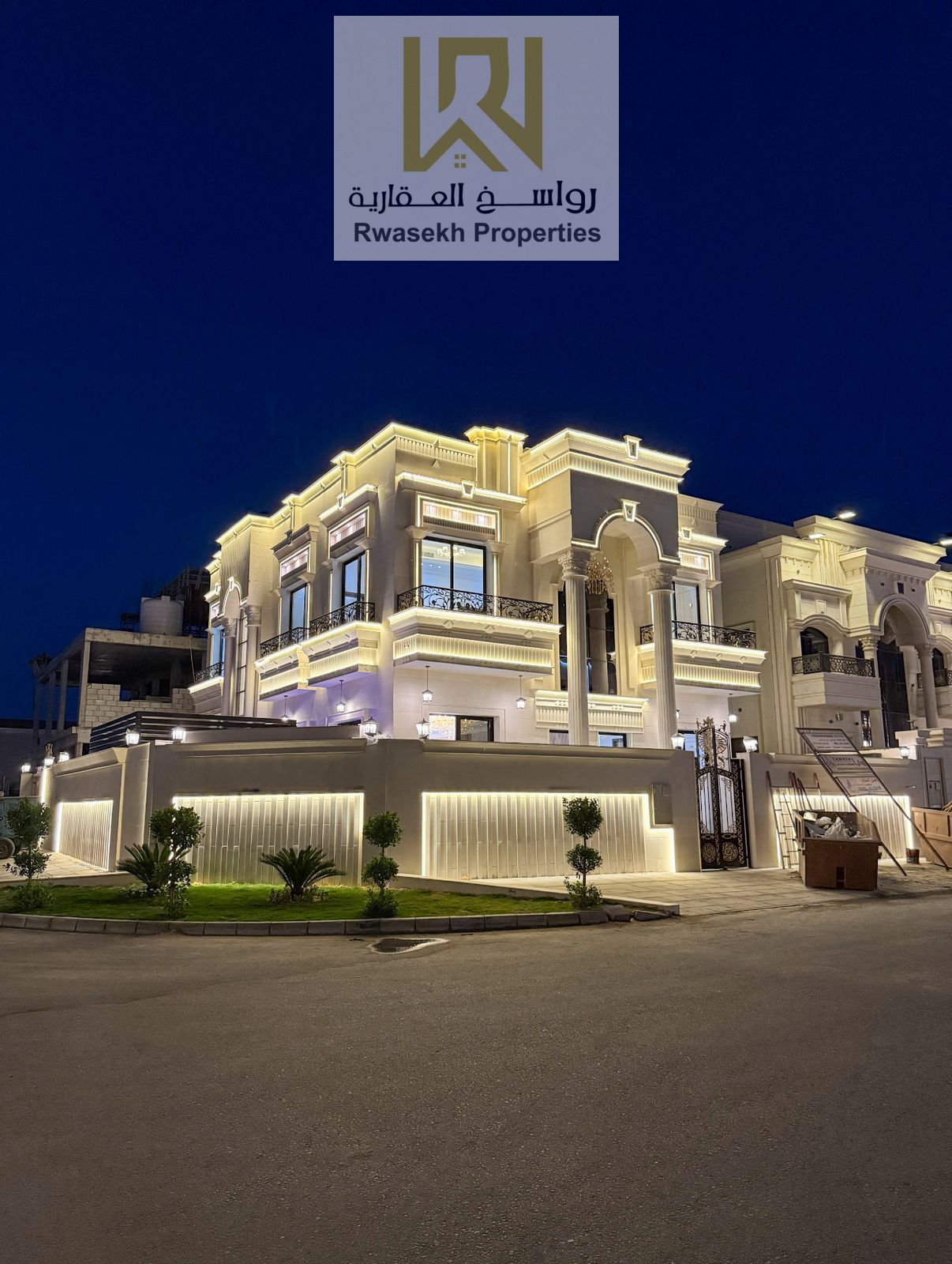 Villa for sale in Ajman Classic Jasmine area Villa very distinctive finishing 2 floors 5Master rooms and 2 lounge and board and kitchen and maid room