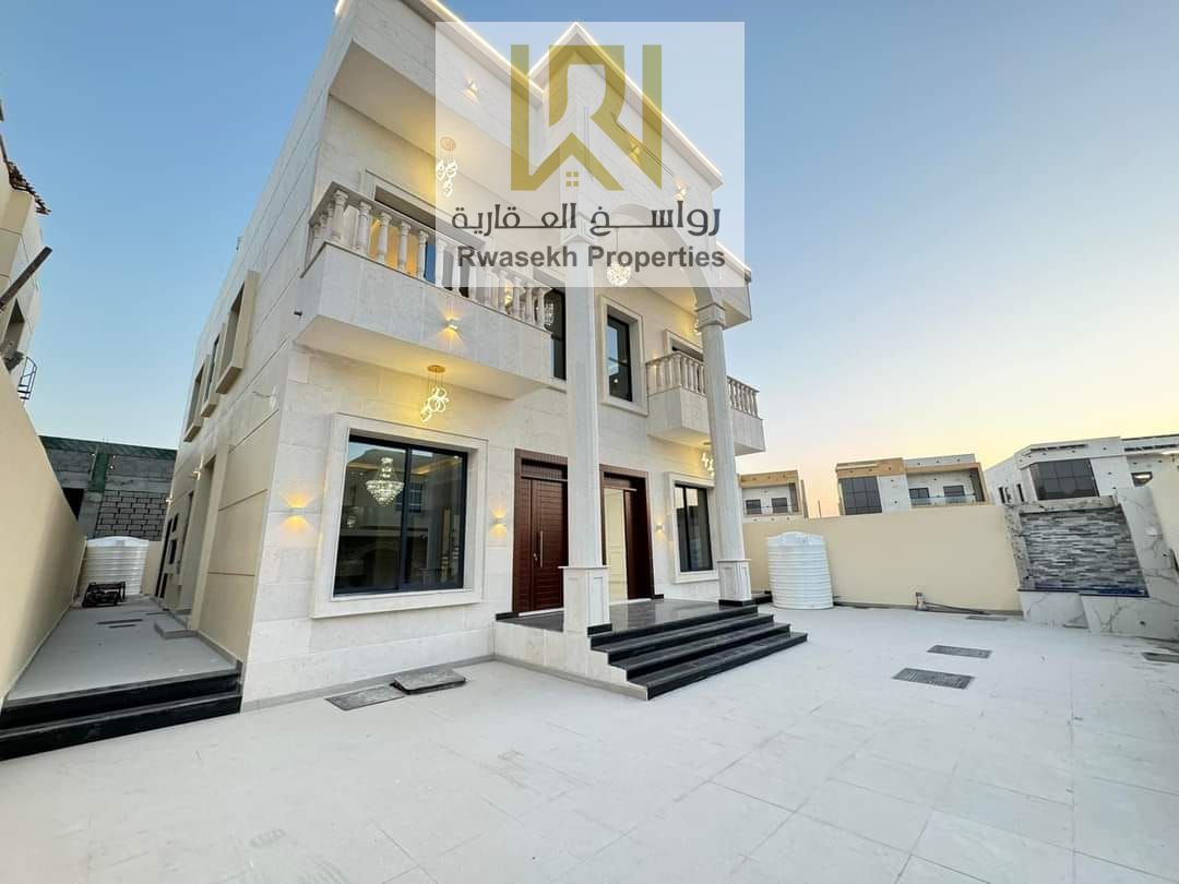 Villa for Sale in Ajman Classic Zahia Zone Two Floors New First Resident Inclusive electricity and air conditioners Land Area 3300Ft Cruconst