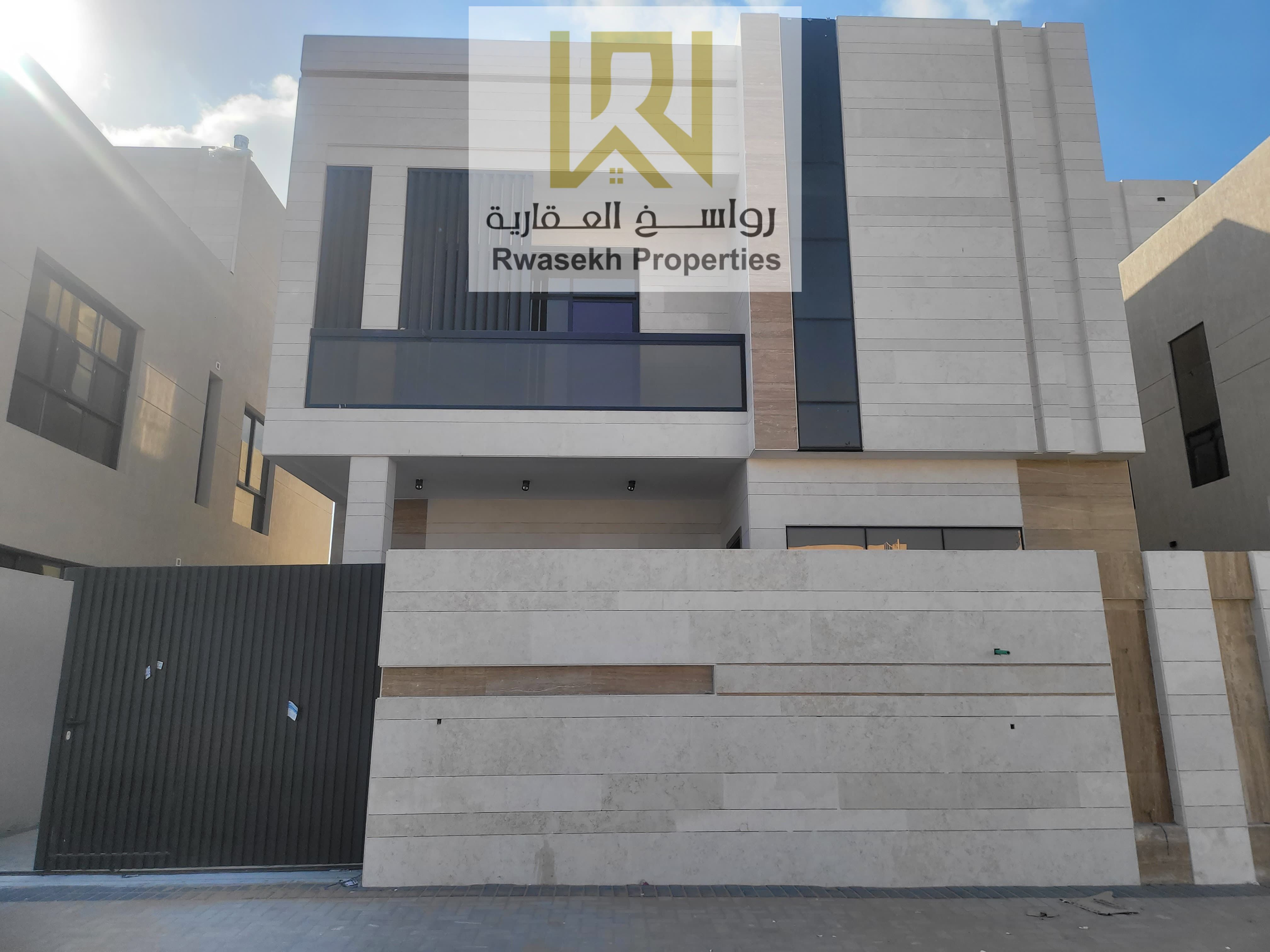 Luxury Villa for Sale in Al Bahia – Ajman Discover exceptional living in this spacious two-storey villa with rooftop, crafted for comfort and eleg