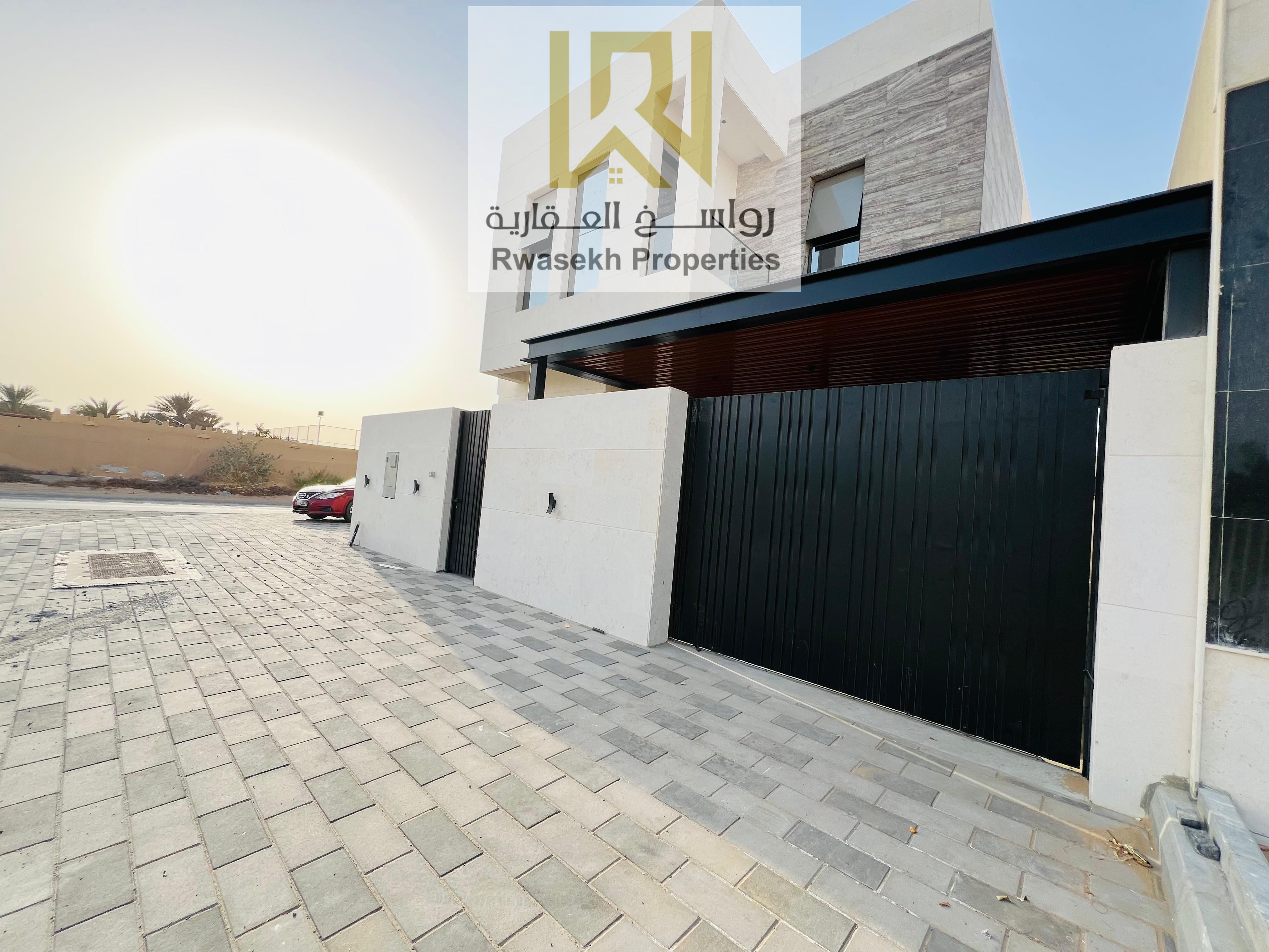 For sale a high-end villa in Ajman with distinctive specifications and price of AED 1,450,000. Villa Specifications: * 3 spacious Masterbed bedro
