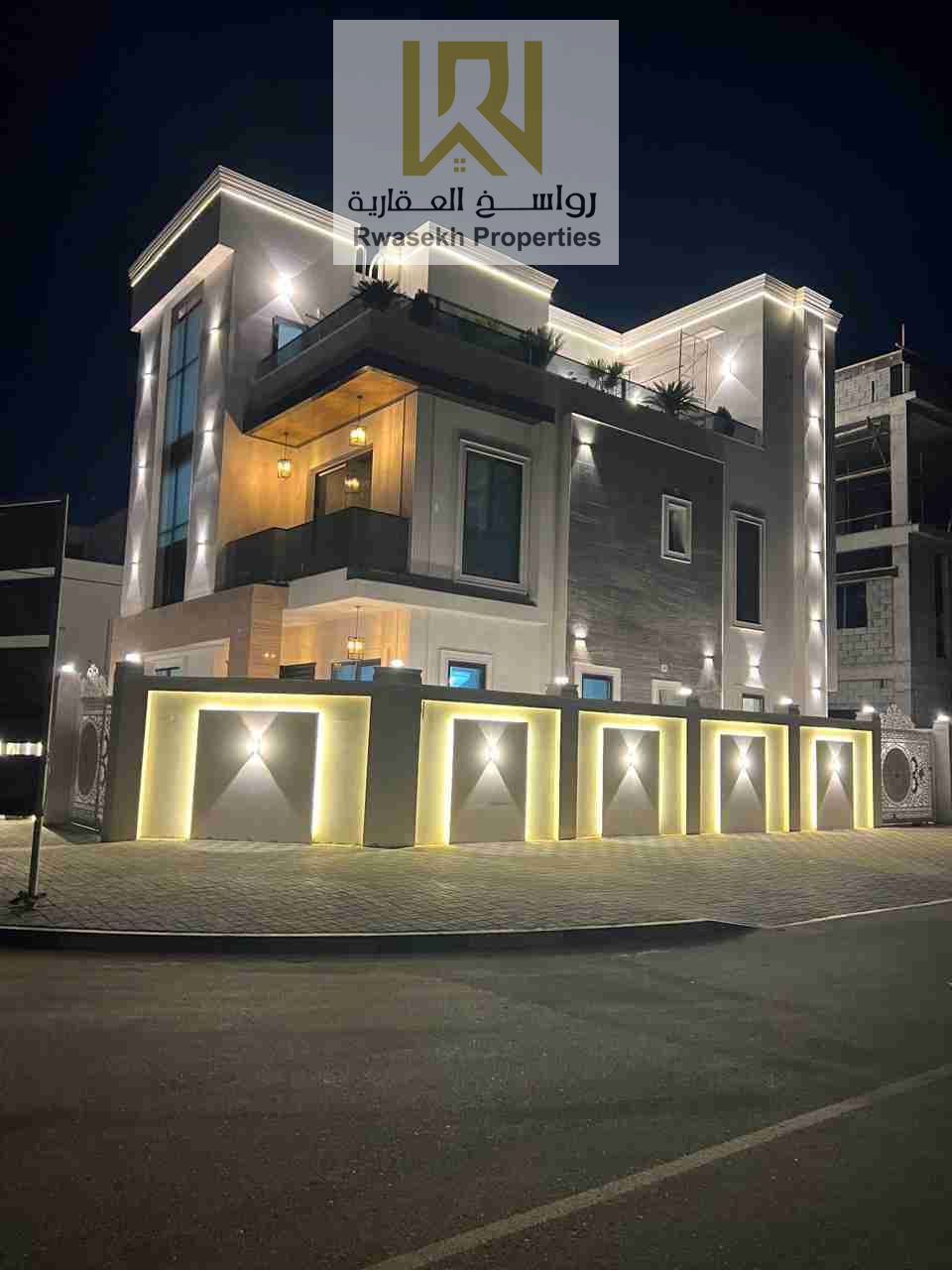 luxury 5 bedroom with roof including electricity & AC & registration fees