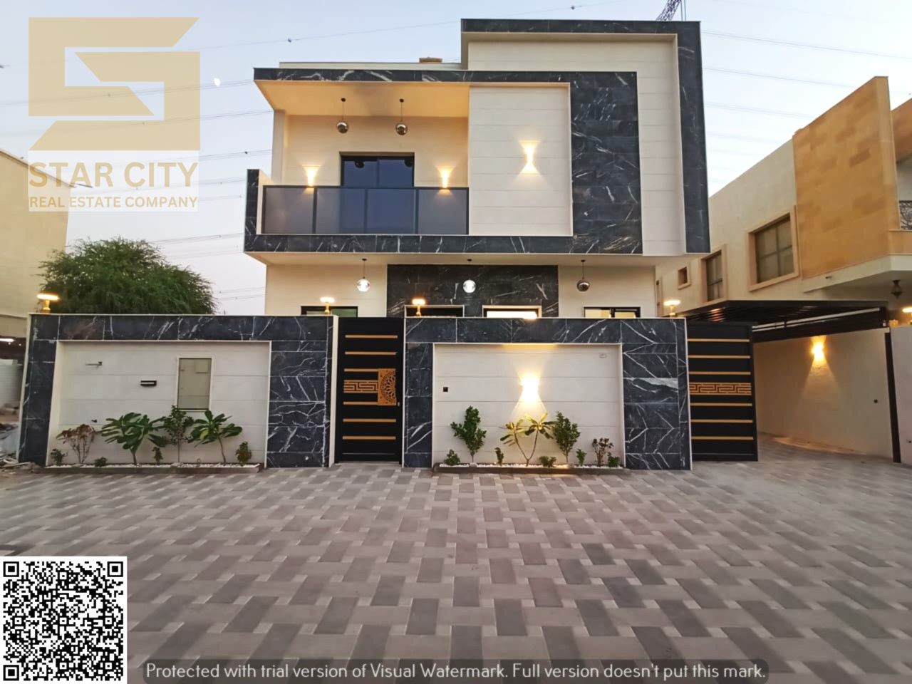Luxury Villa for Sale in Al Yasmeen – Ajman | Super Deluxe Finishing | On Asphalt Road | Stone Facade | Electricity & Water Included