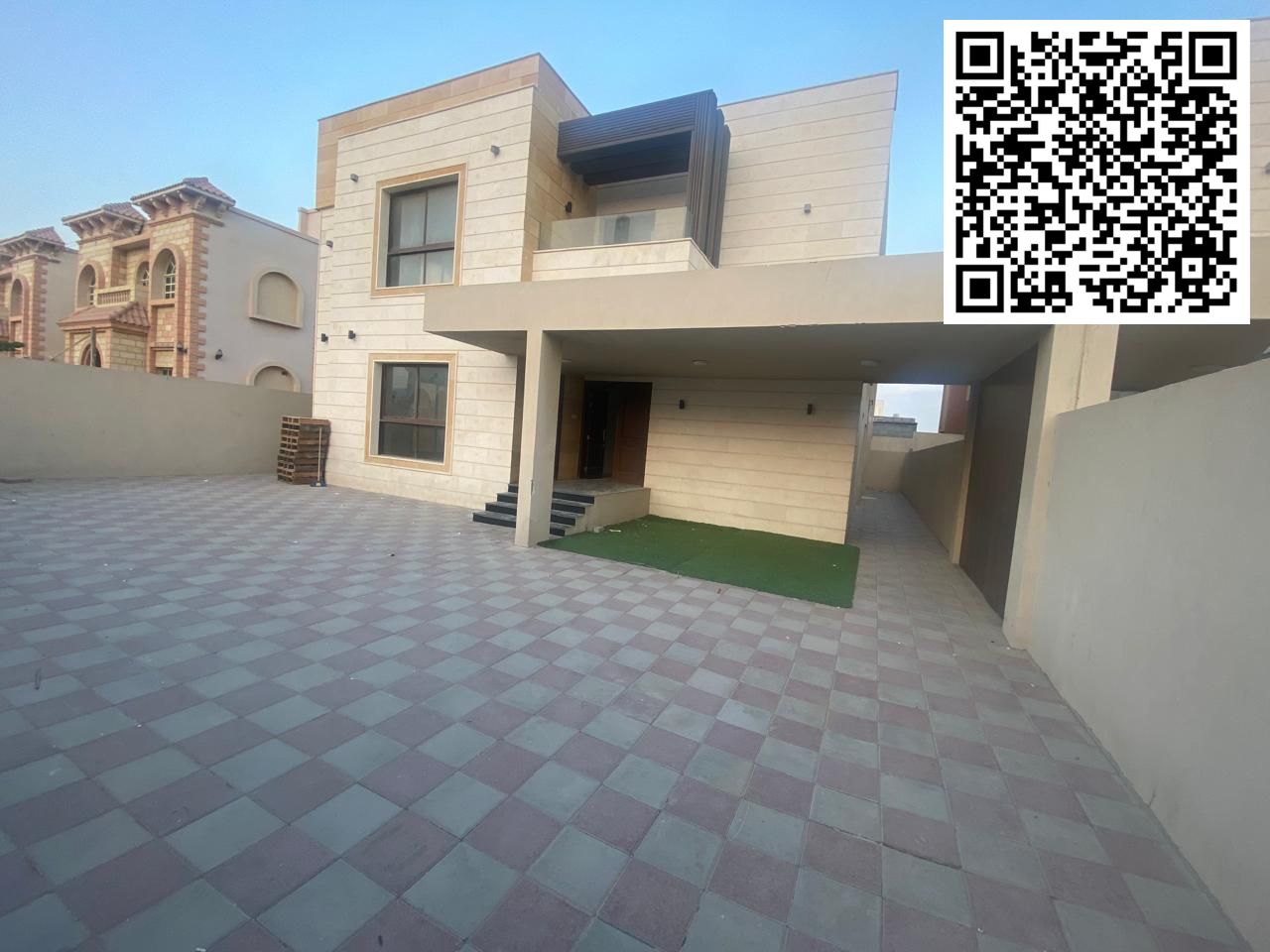 Villa for sale in Al Rawda 3 - Ajman | 5,000 sq ft of land + 4,600 sq ft of building area | Paved street opposite a mosque | Price 2,600,000