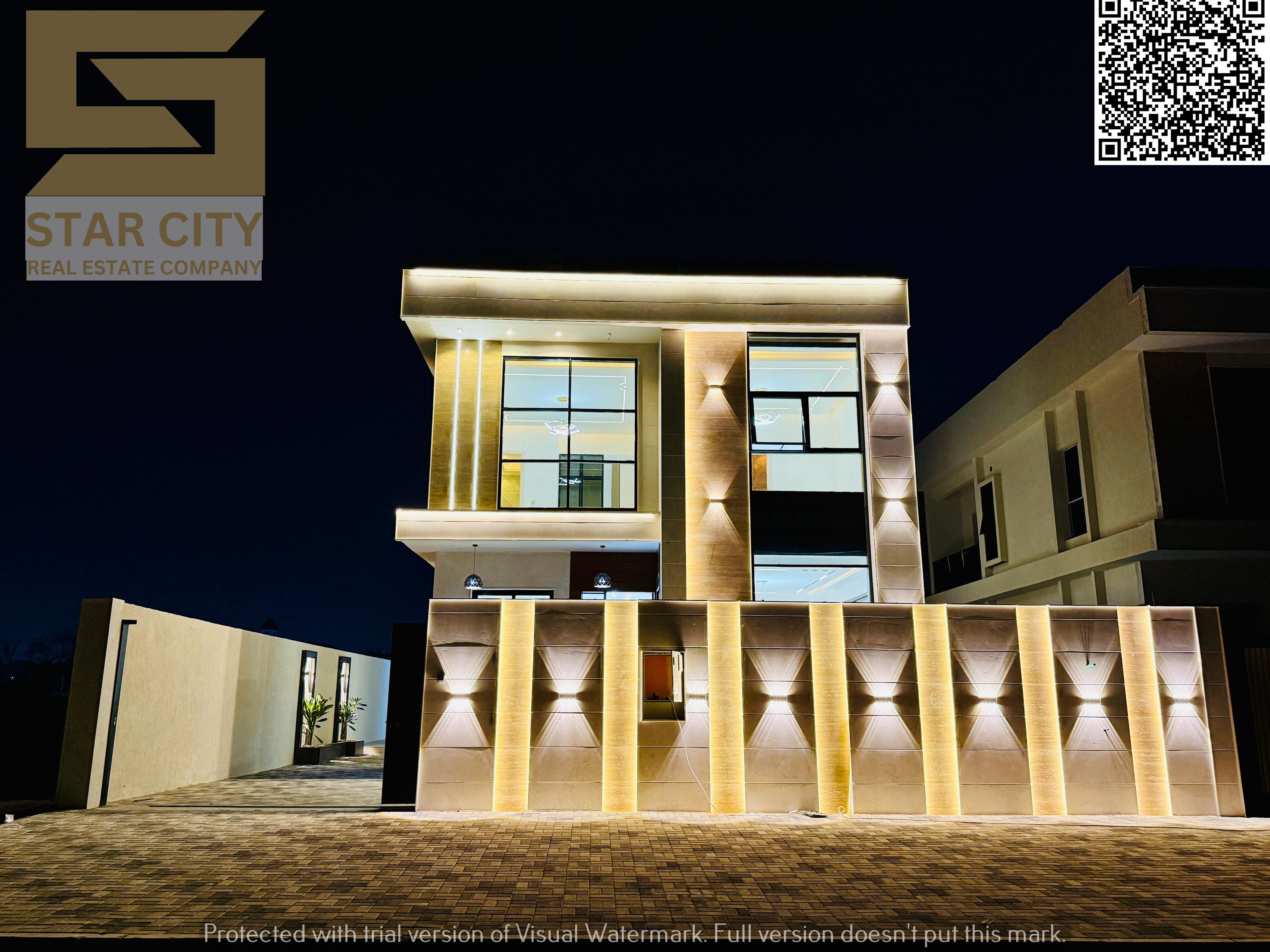Luxury Villa for Sale in Al Hulaywah 2 – Ajman | 4 Master Bedrooms + Majlis + Spacious Living & Kitchen | Freehold, No Service Fees