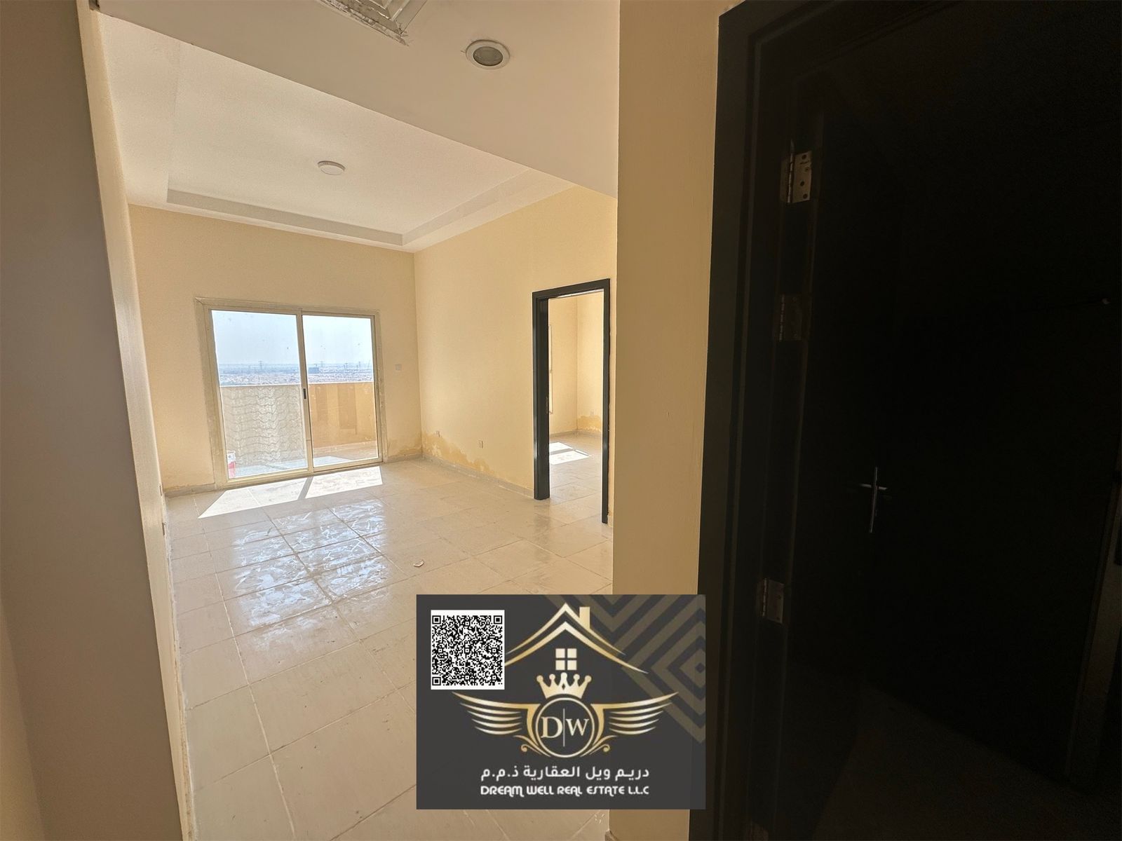 1BHK Apartment open view with parking for rent in lilies tower emirates city Ajman