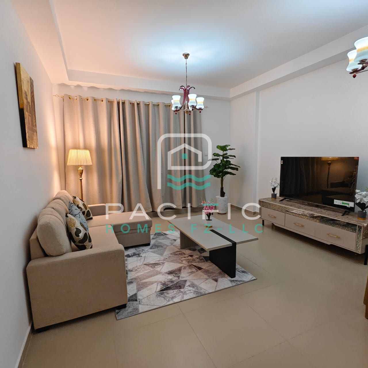 Elegant 1BR Furnished | Partial Sea View | 65K