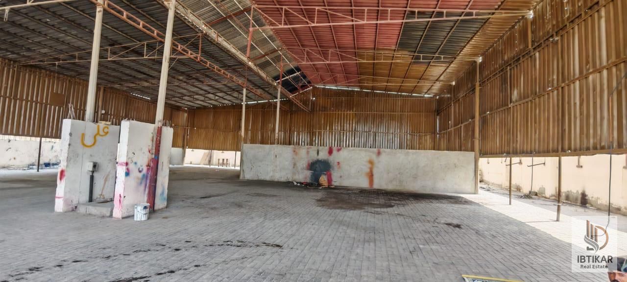 Shed with Open Yard for Rent in Al Saja’a Sharjah | 20,000 Sq. ft | 80 kW Power | 8 Rooms & 7 Bathrooms