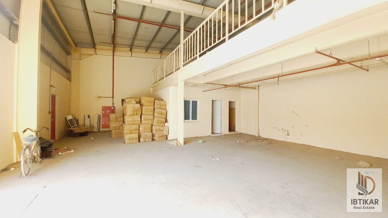 Affordable Industrial Warehouse with Mezzanine | Al Saja’a, Sharjah | 2,000 Sq. ft | 25 kW