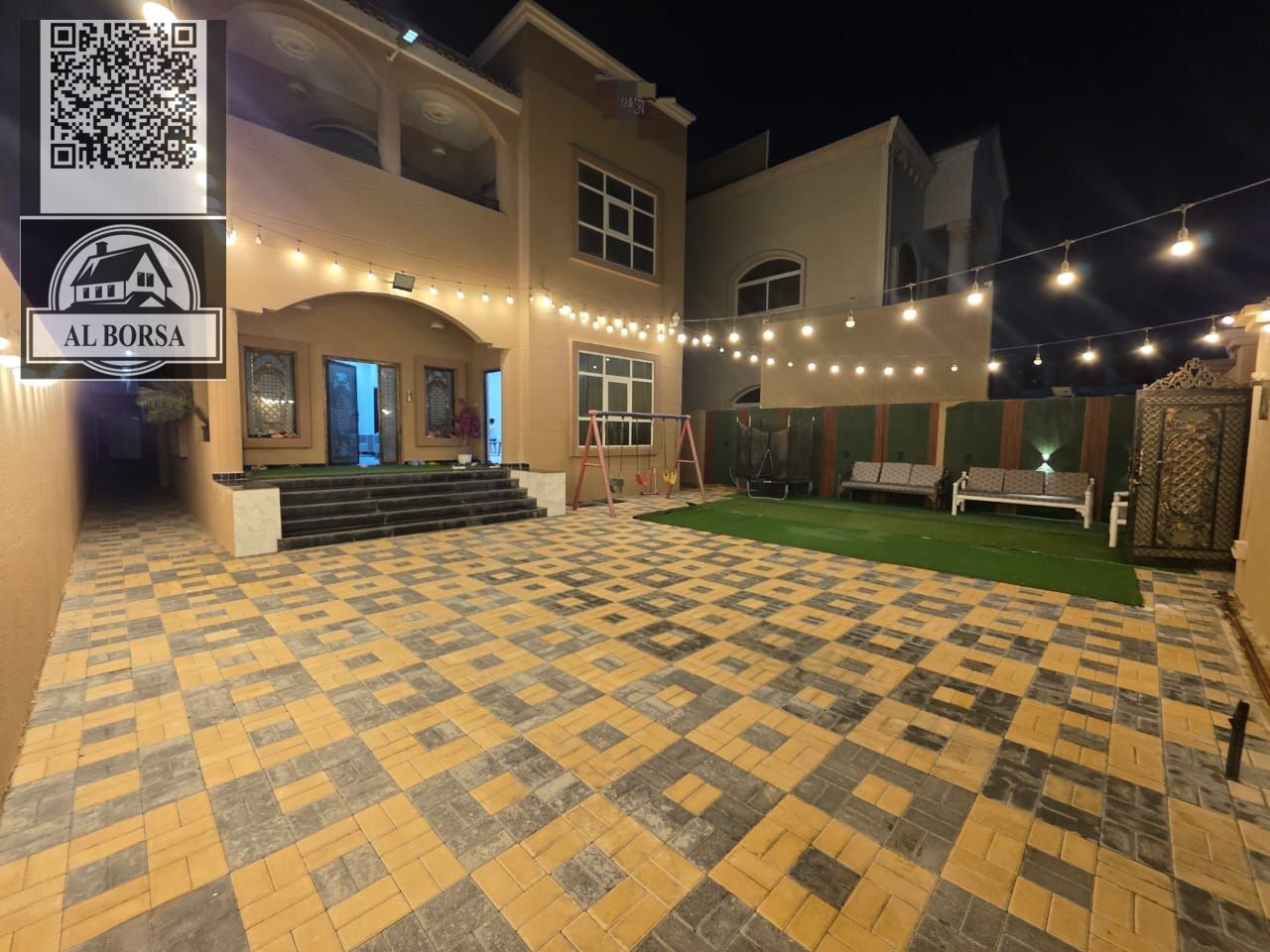 Residential investment villa, land area approximately 5,000 m2 and built-up area 4,500 m2 Al Muwaihat 1 (Al Muntazah 1), near the Ajman Club for the D