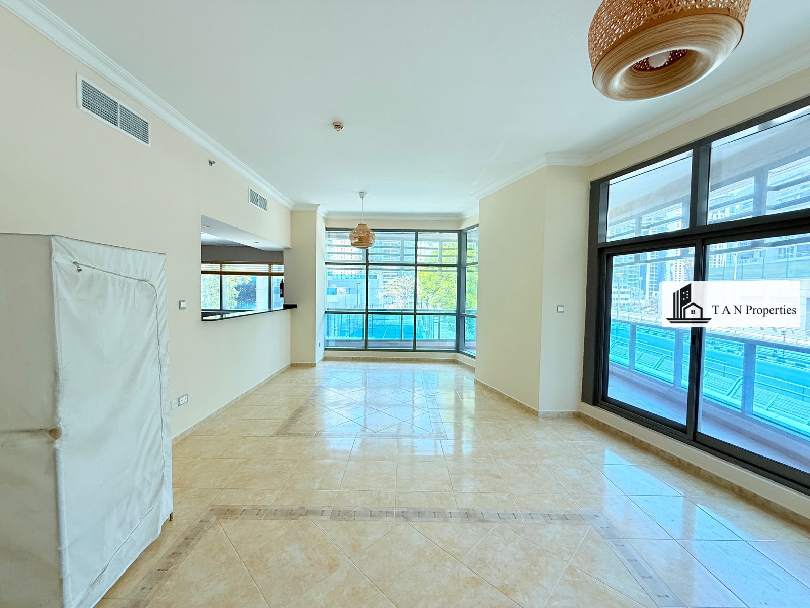 Sun-Filled 1BR | Huge Balcony | Chiller Free | Marina Living