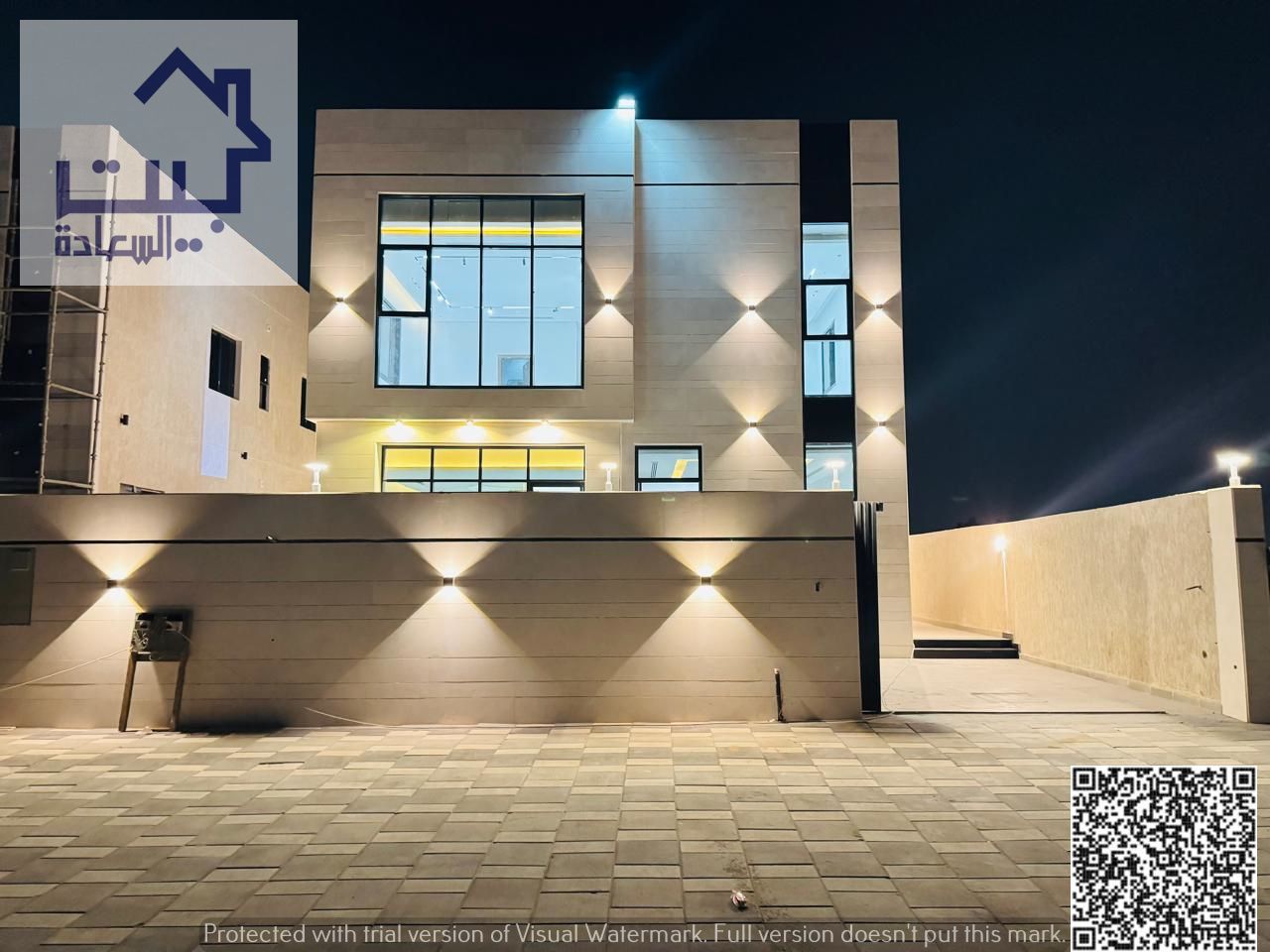 Villa for sale, including registration and ownership fees, with a private pool, near Sheikh Mohammed bin Zayed Road. Bank financing is possible