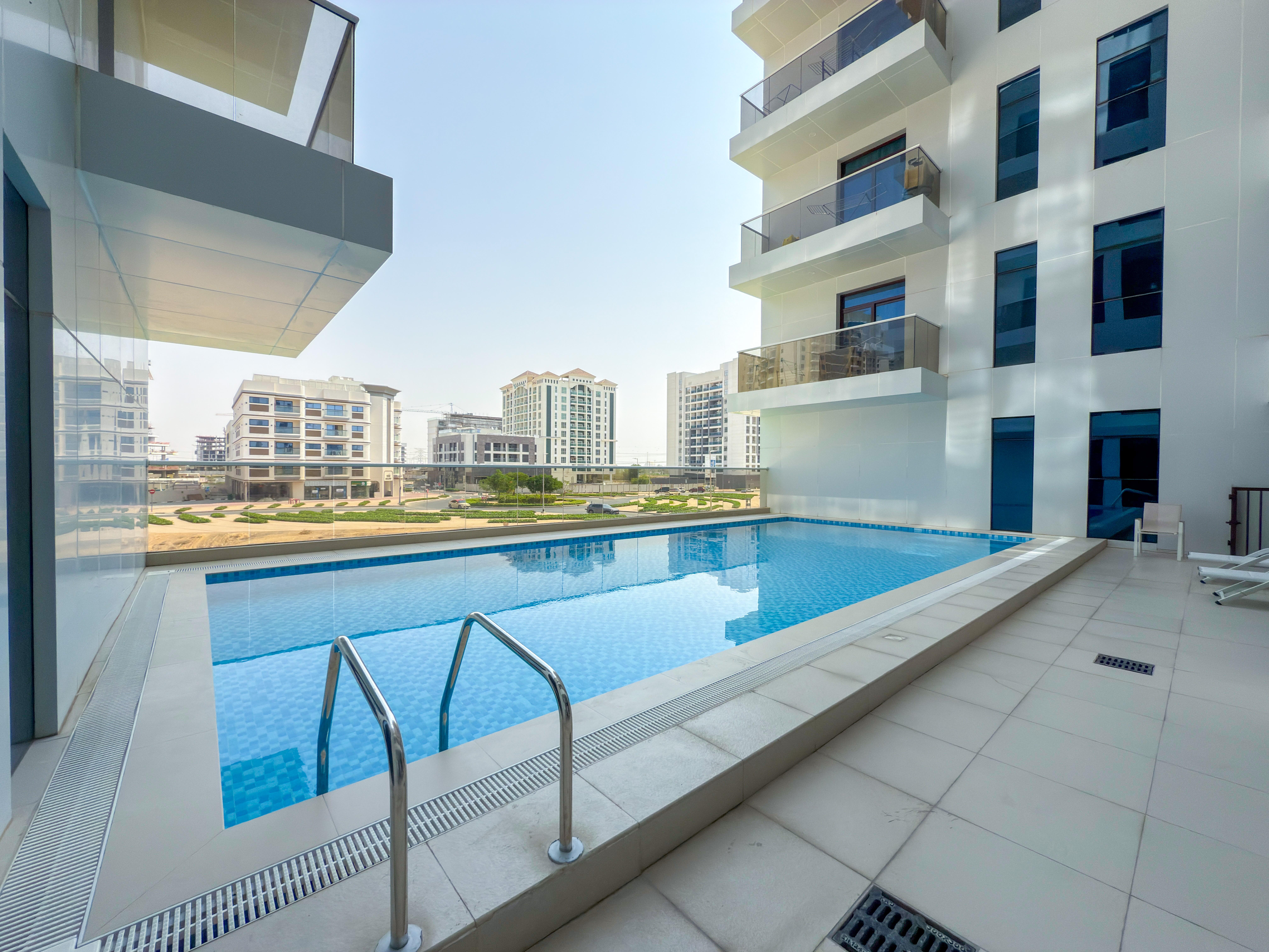 Calm Balcony Apartment with Pool Access