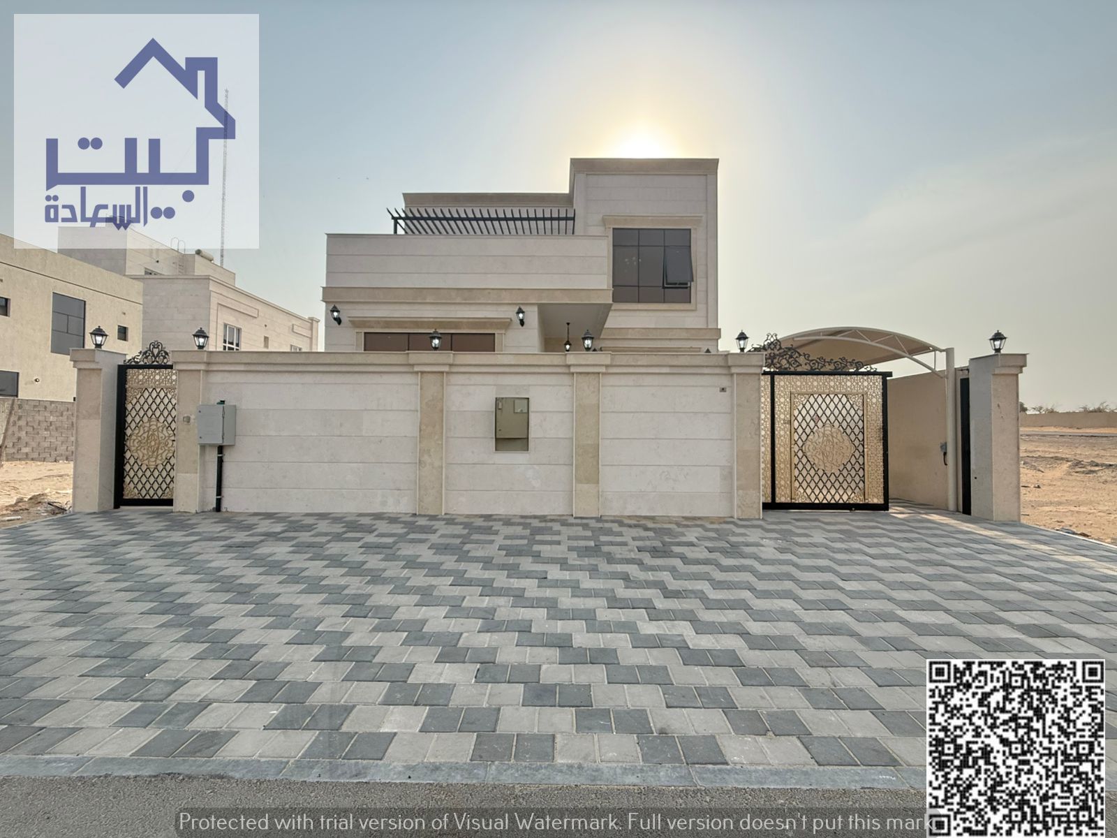 A villa for rent in the best residential location in the Al Helio 1 area, the first tenant, with the latest modern finishes and all amenities at a ver