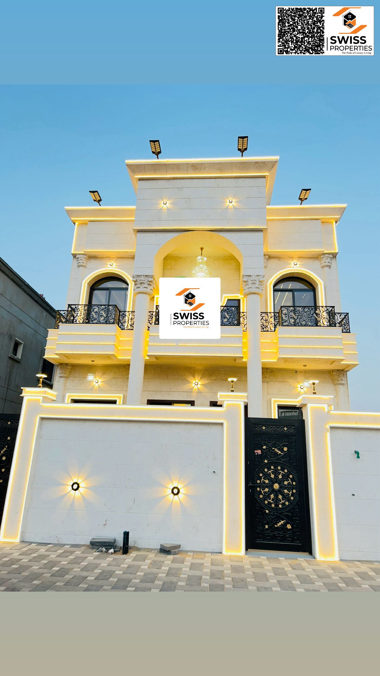 Luxury 5-Bedroom Villa with Rooftop Sitting Area for Sale in Zahya, Ajman – 3,014 Sqft