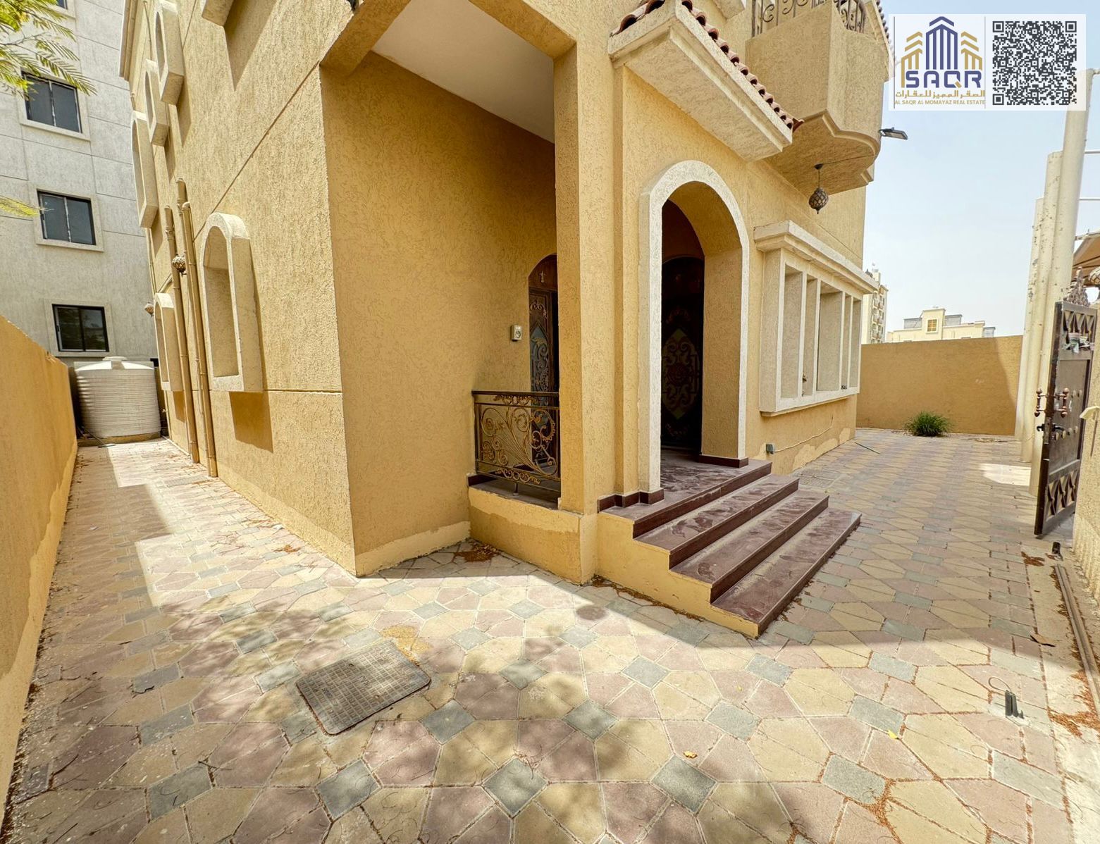 Villa for rent, characterized by its modern design, spacious area, and luxurious finishes.