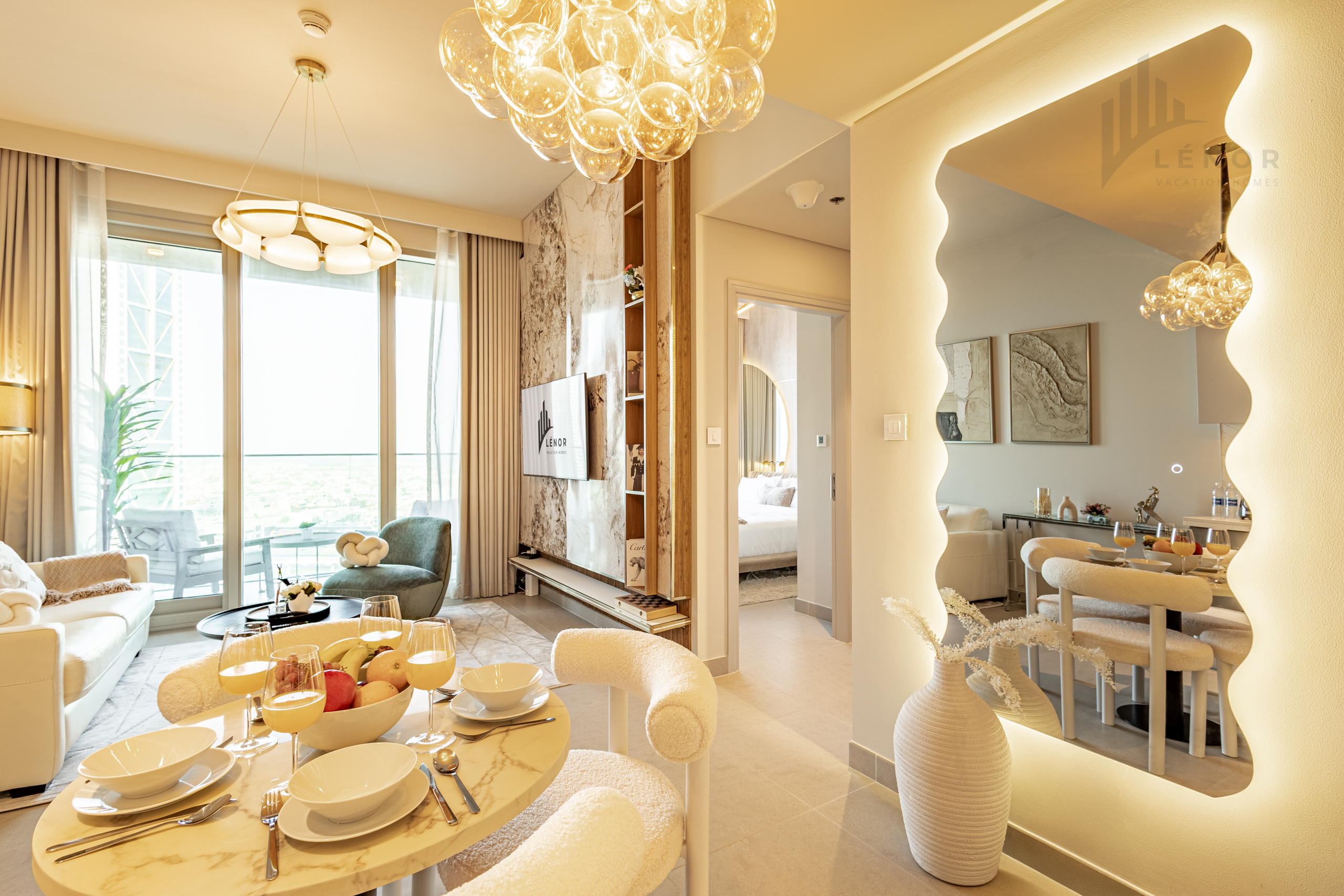 Walk to Burj khalifa | Sea View | Convertible SofaBed : 6-9 Months Deal