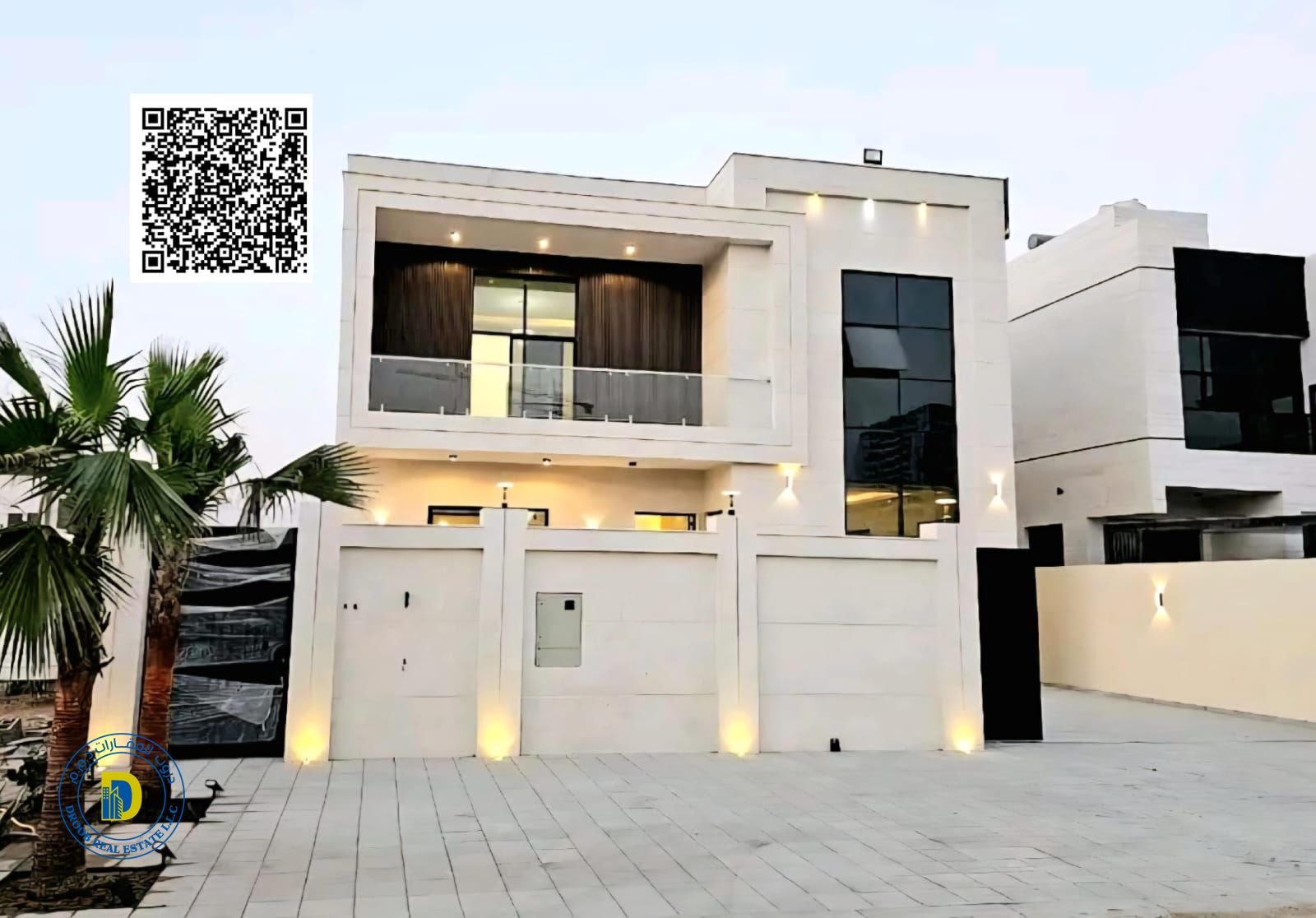 For sale, a large modern villa in a prime location in the Al Amerah area of Ajman