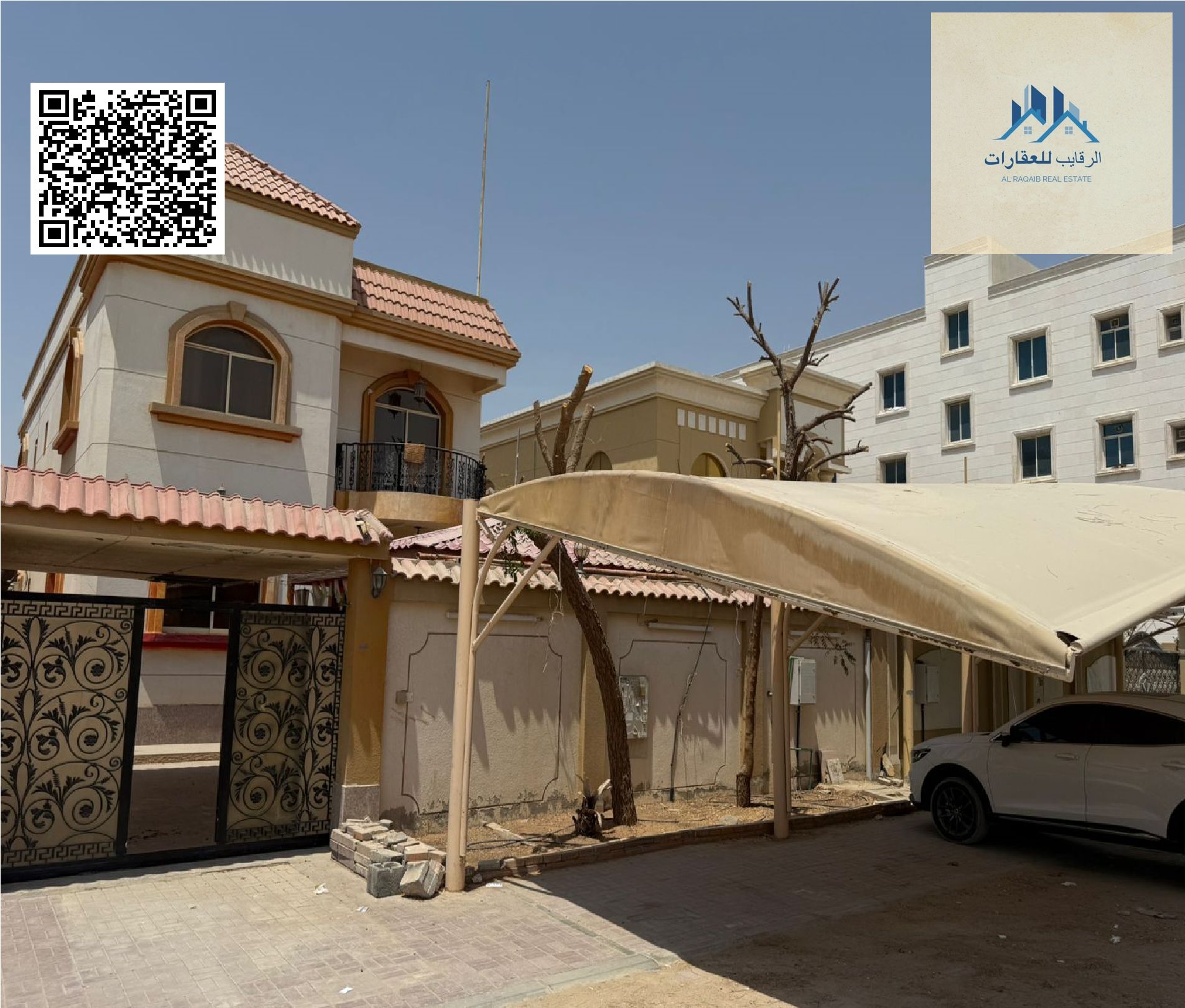 Luxurious villa for rent in Al Rawda 1 - Riyadh Street - Ajman With indoor and outdoor parking