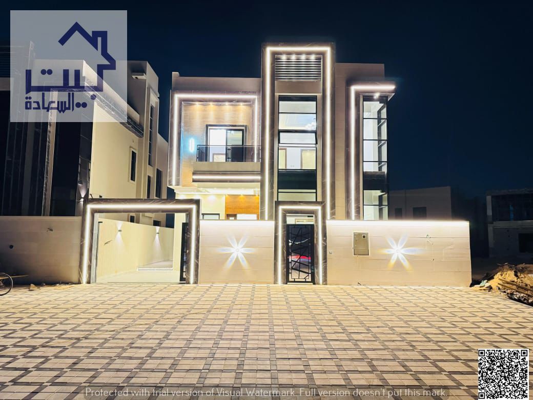 Villa for sale in Al Zahia - a distinguished and upscale location. An elegant villa with a modern design in the heart of Al Zahia, featuring a quiet l