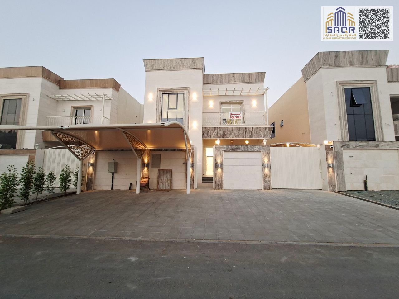 Deluxe Villa in Al Helio 2 / Registration and ownership fees included, including water, electricity, and central air conditioning / Freehold for all n