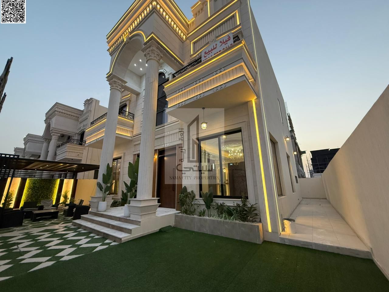 Villa for sale in Al Helio Features: 6 master bedrooms • Majlis with bathroom • Living room with bathroom • Main kitchen • Maid's room • Large setba