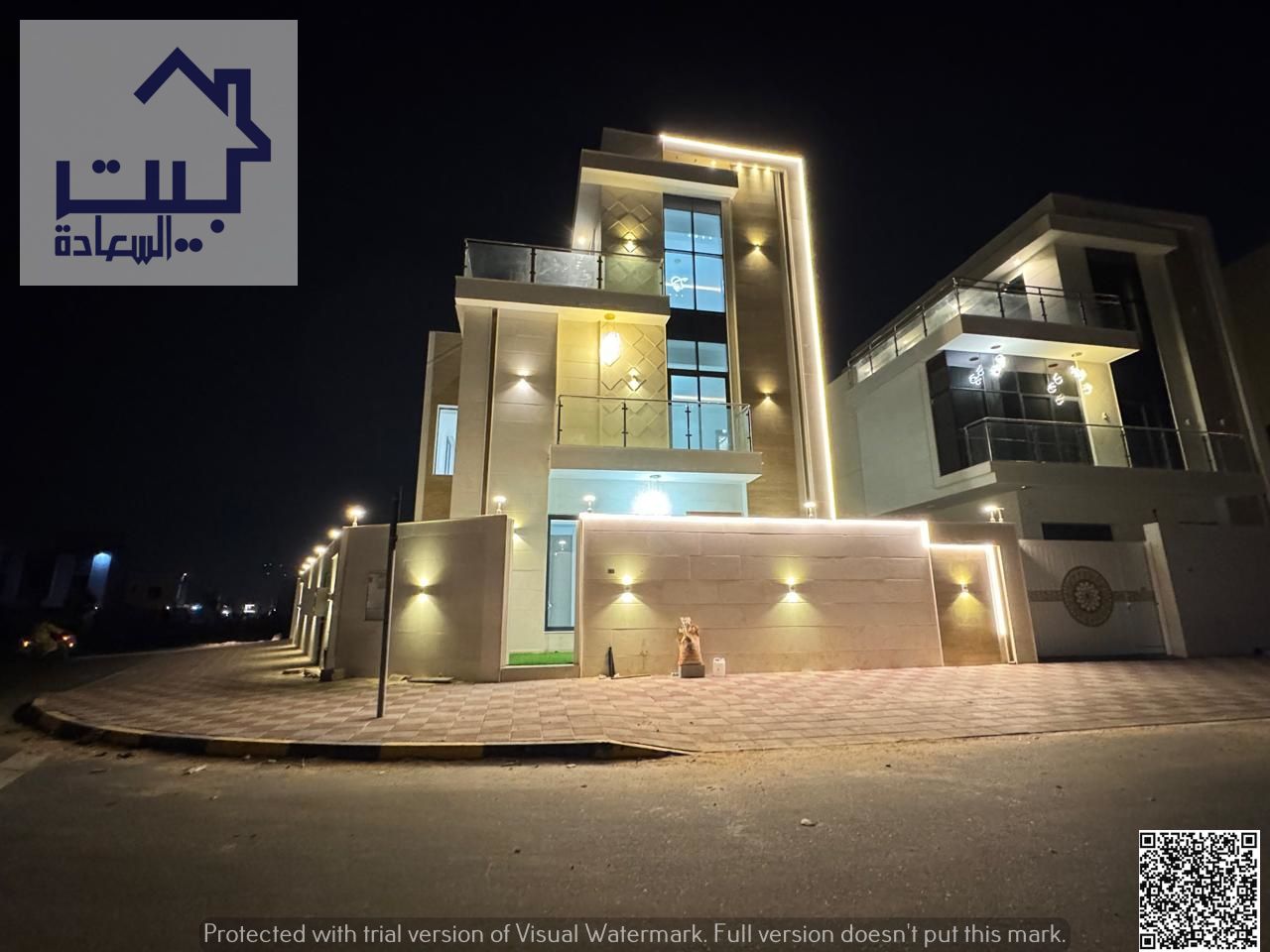 Villa for sale in Al Helio 2 - Corner, a very distinguished location on two streets, providing privacy and extra space, modern design and excellent fi