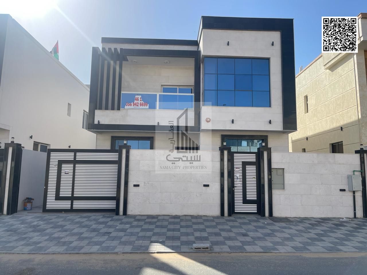 For rent, a villa in Al-Yasmine, consisting of five rooms, excellent finishing