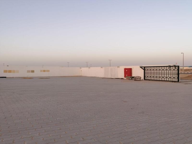 For sale in Sharjah in the Emirates Industrial City in Al Sajaa in a very excellent location on Street 97, a plot of land with an area of 28,000 squ