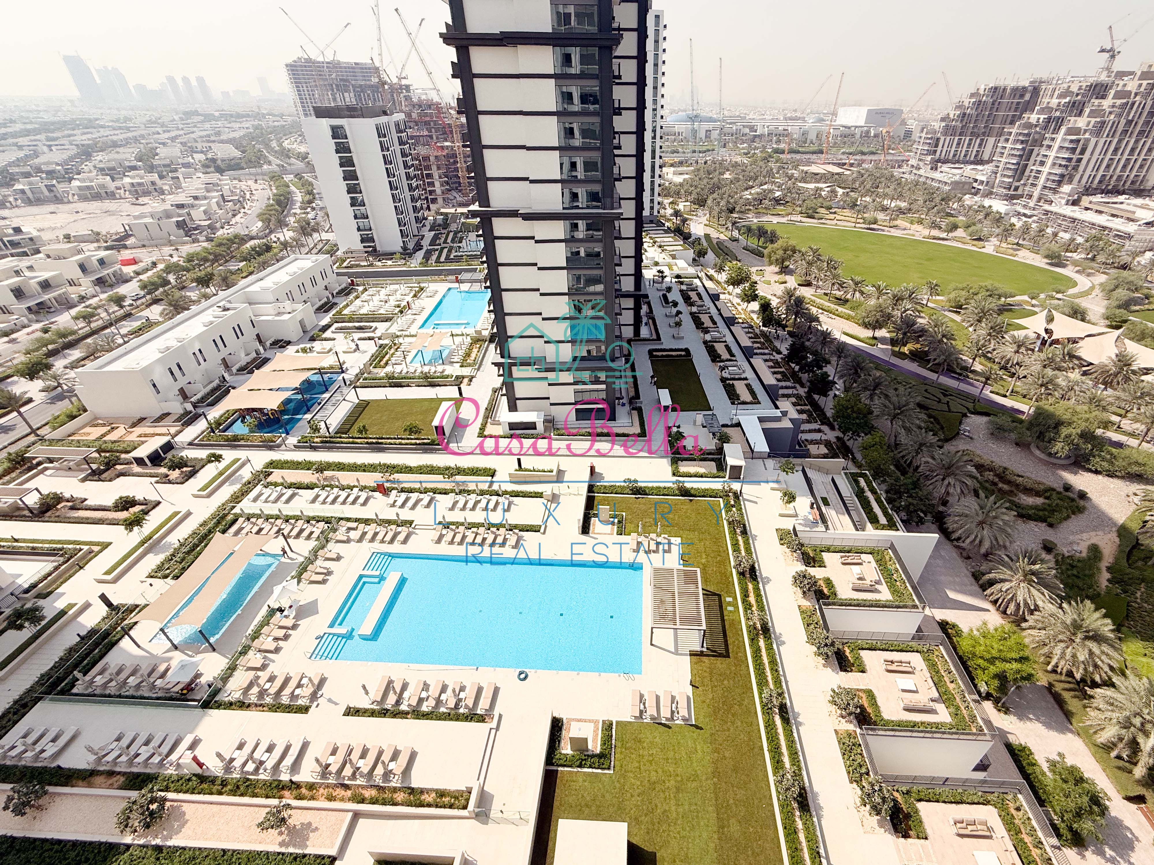 High Floor | Pool, Park and Villa Views | New