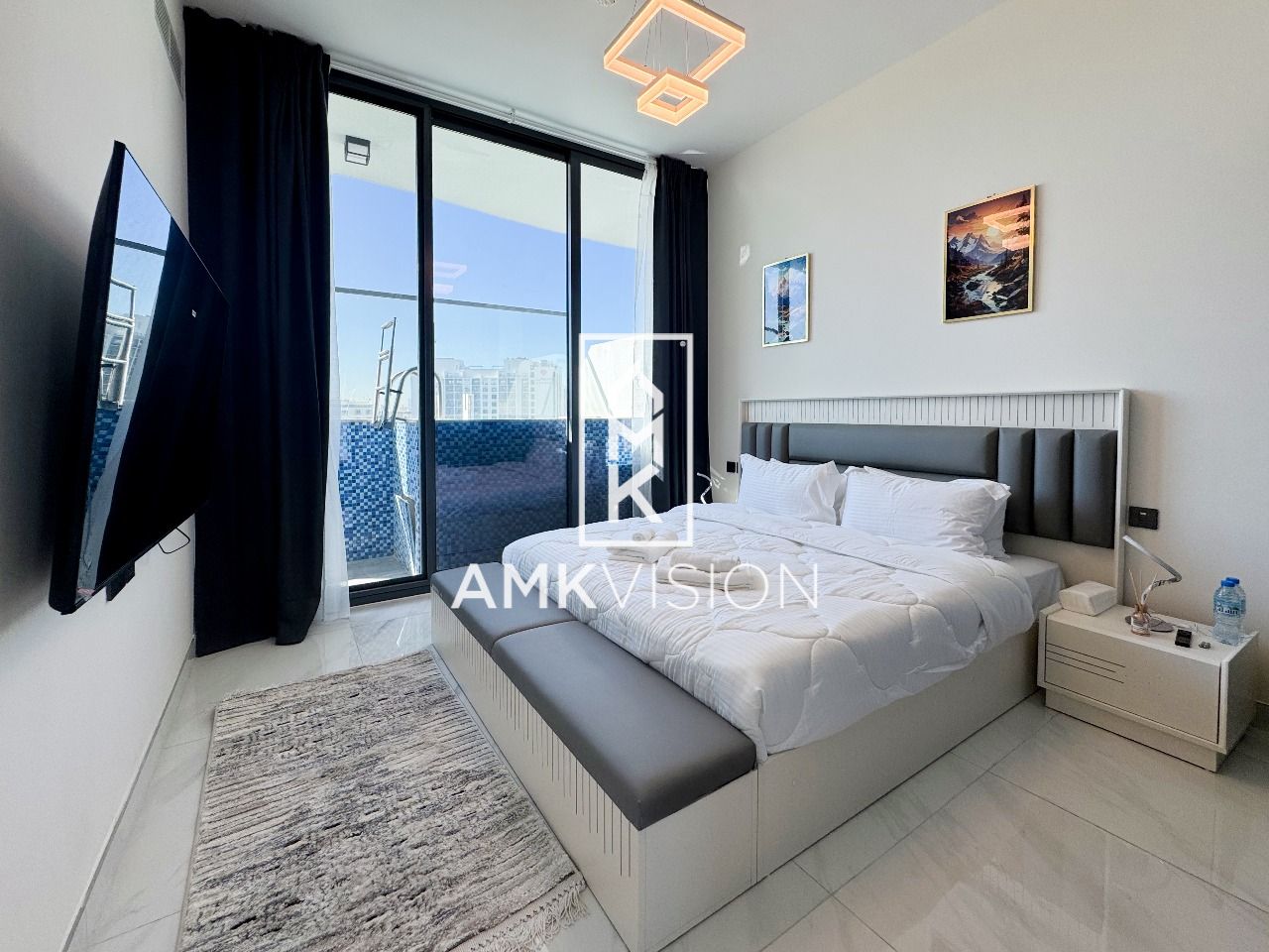 One BKH with Private In Terrace & in Arjan Fully furnished