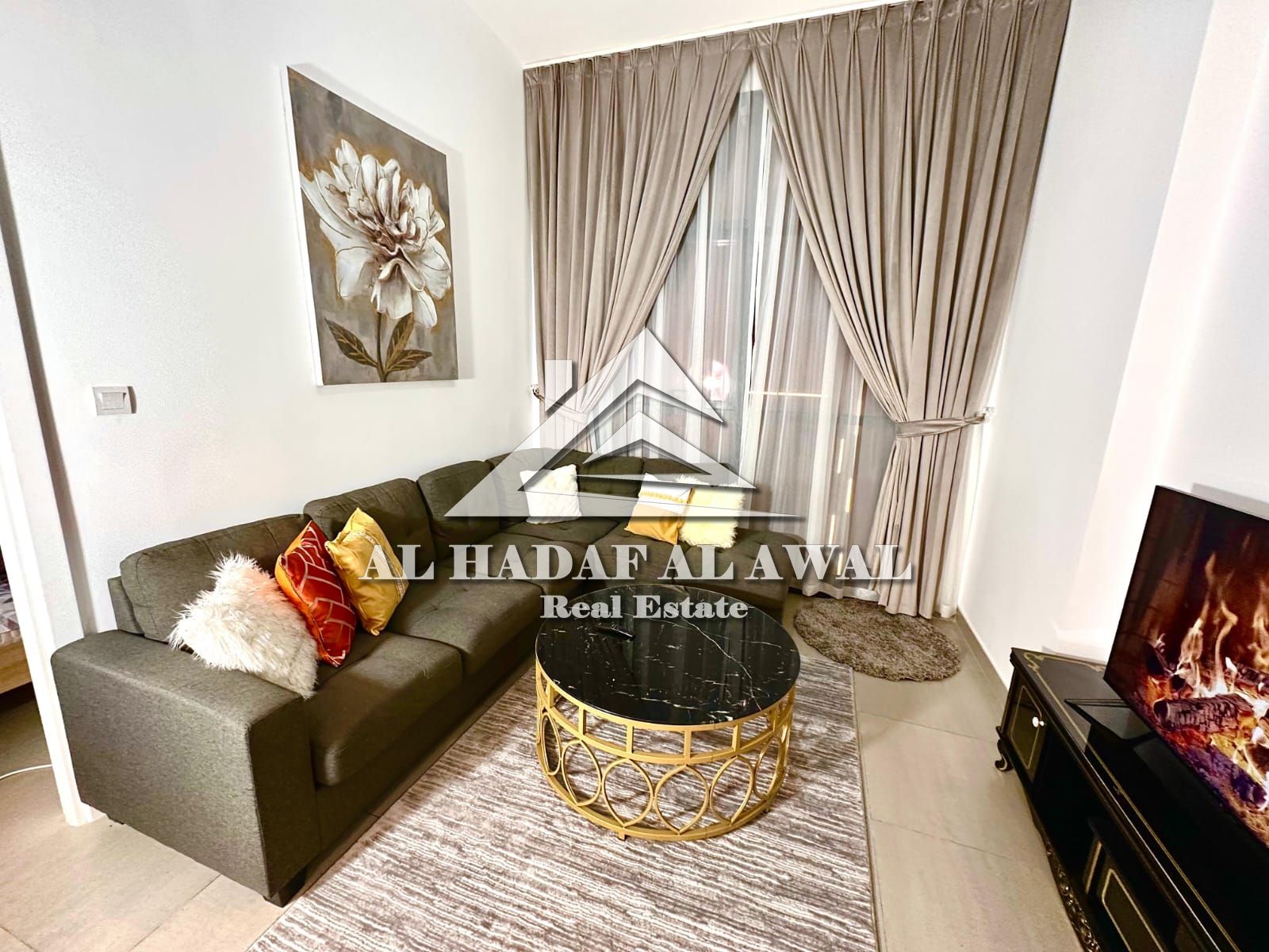 For monthly rent: one bedroom and a hall in Al mamsha with free internet parking swwimng pool and gym