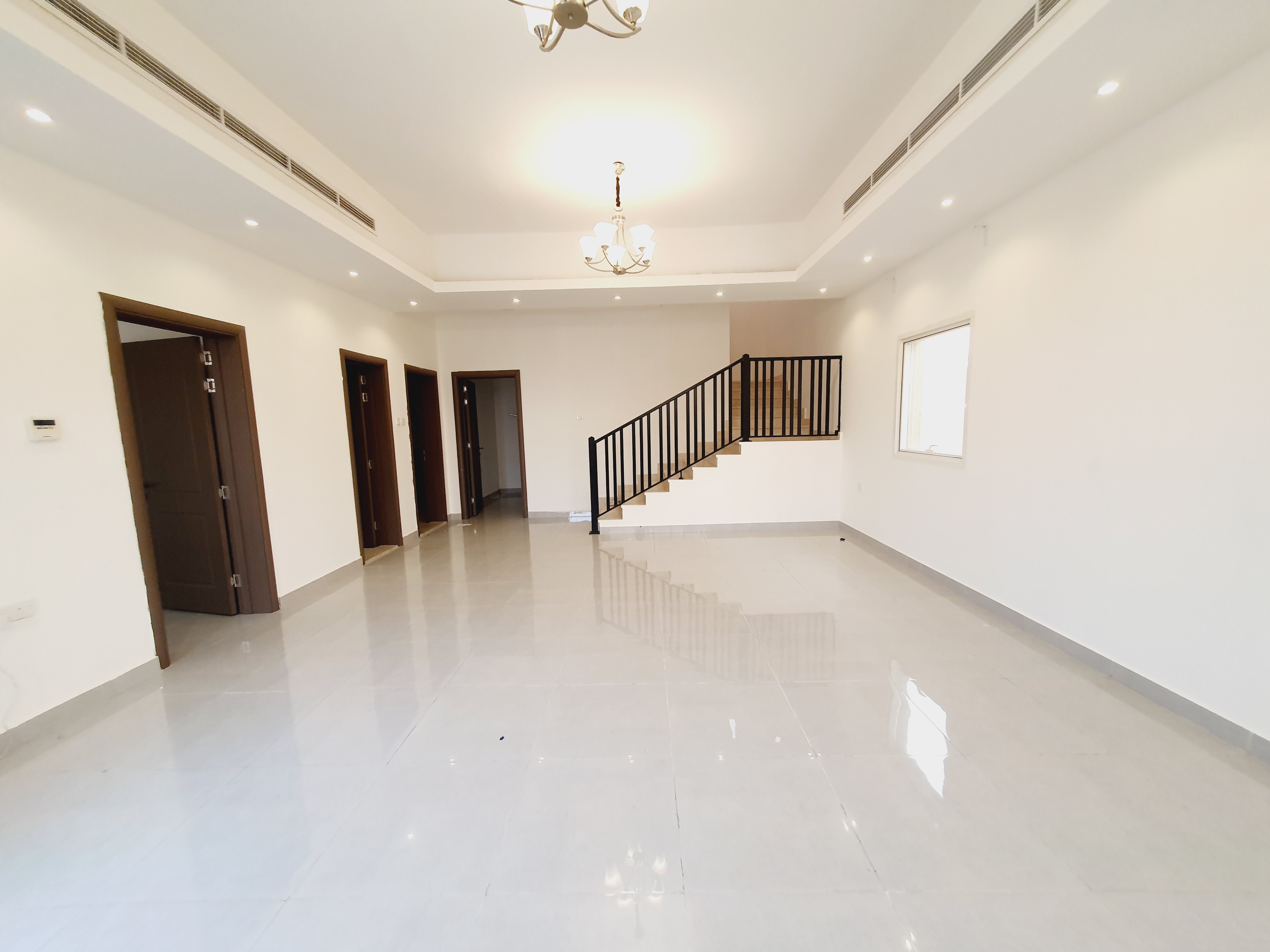 Like brand new 5 brand villa in al hoshi sharjah WI maid room price 135k