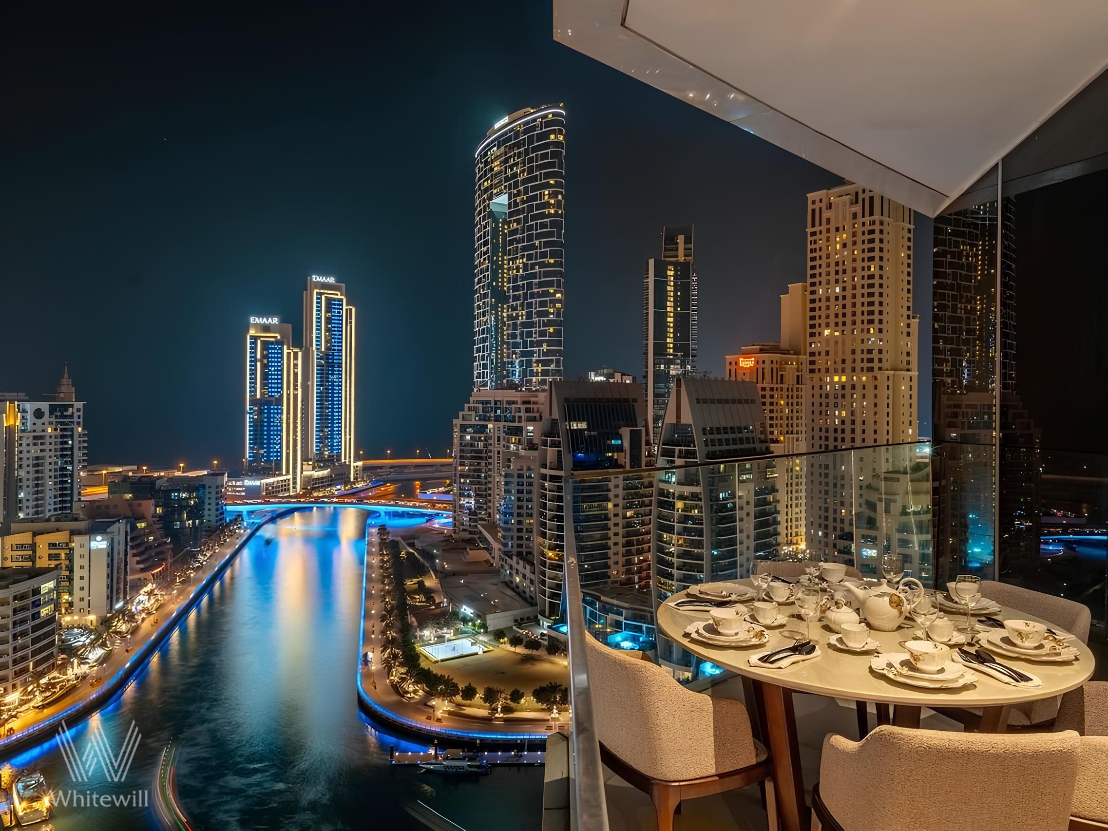 Marina Views |Large Balcony|High Floor | Furnished