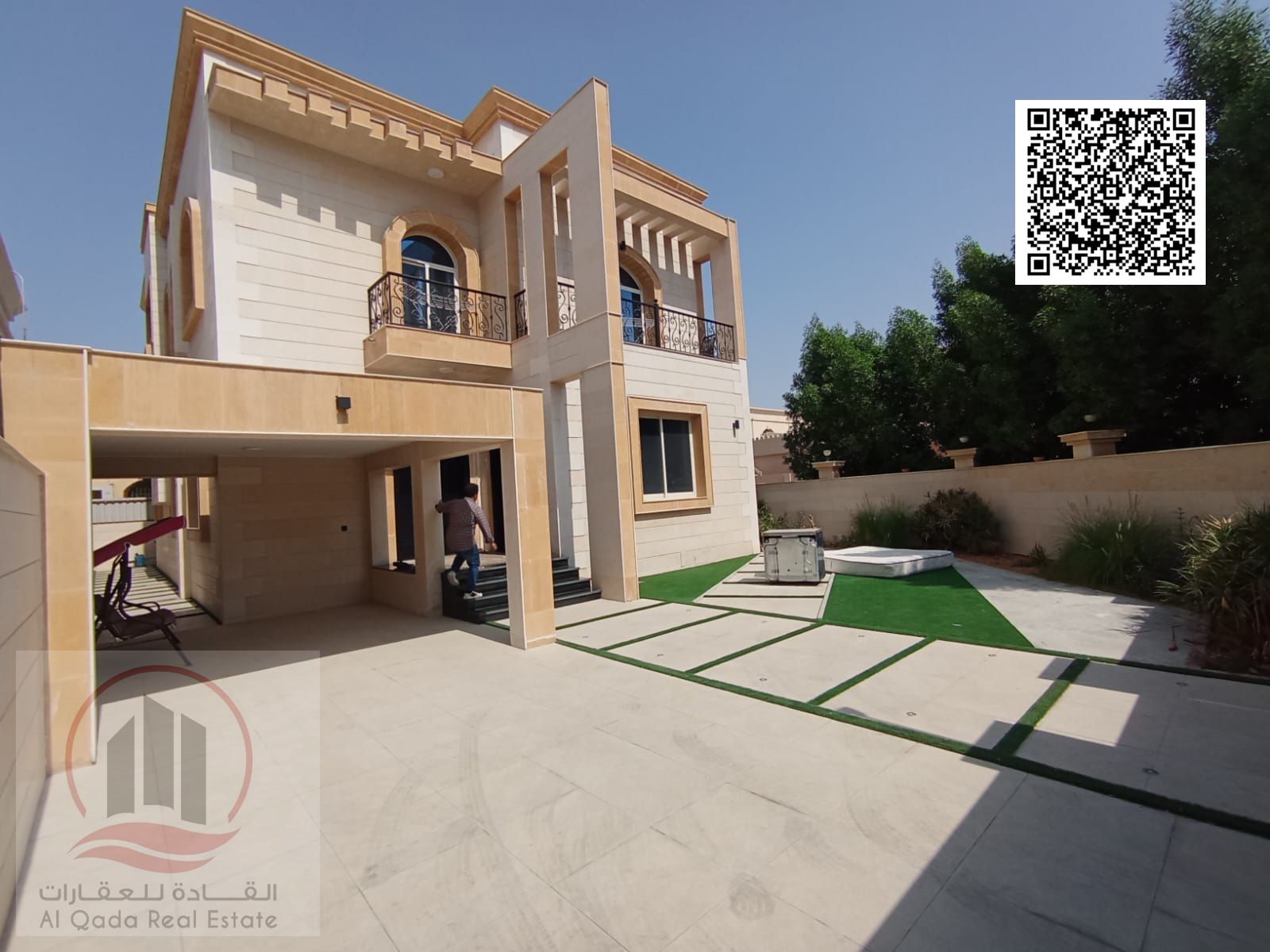 For sale, a villa in Ajman Al Rawda 5 master rooms, a Majles room, a hall, and a maid’s room, freehold for all nationalities, Installment with out do