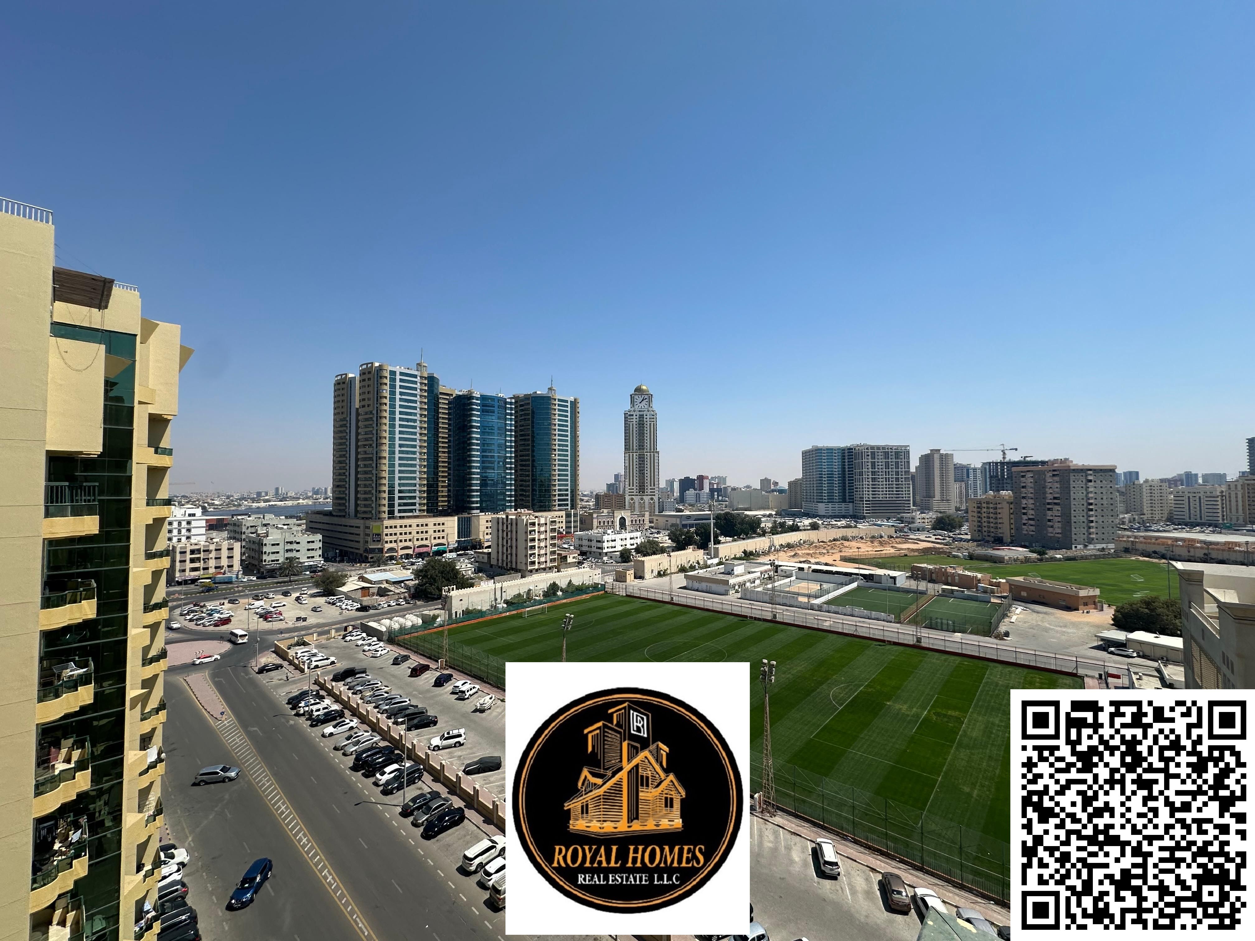 Spacious !! Prime Location !!Stadium View!! 1BHK For Sale in Al Rashidiya Towers