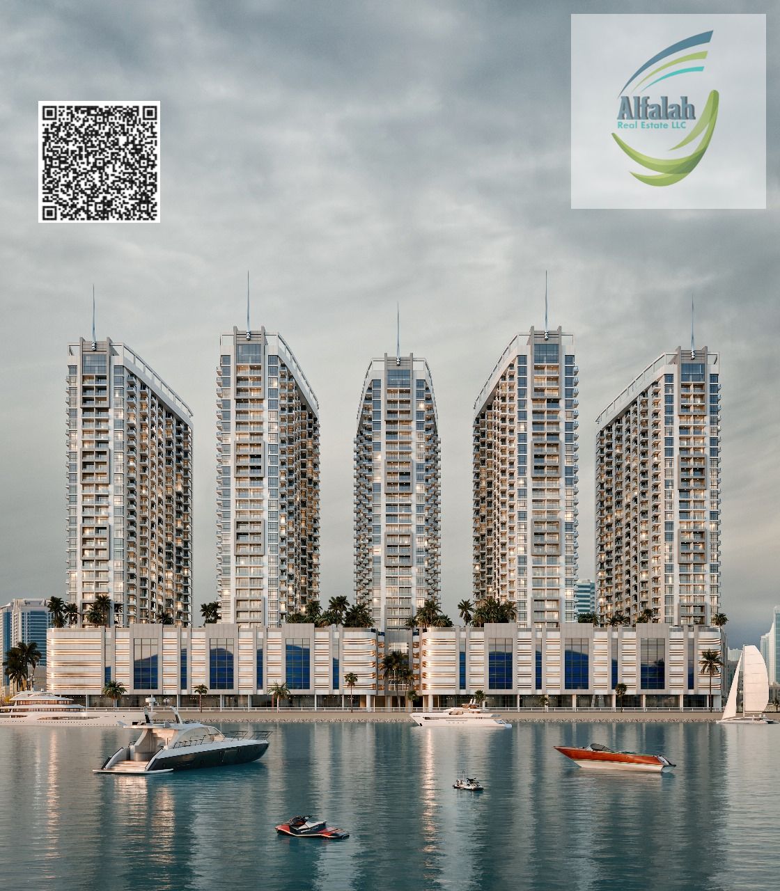 1 BHKs with closed kitchens – unmatched space & privacy Ajman Creek Towers